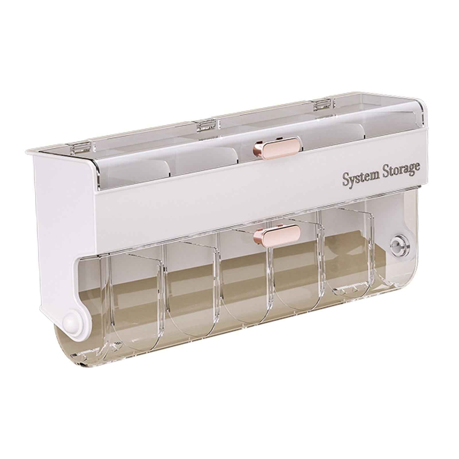 Underwear Panties Storage Box Wall Mount Large Bras Organizer for Ties Socks White