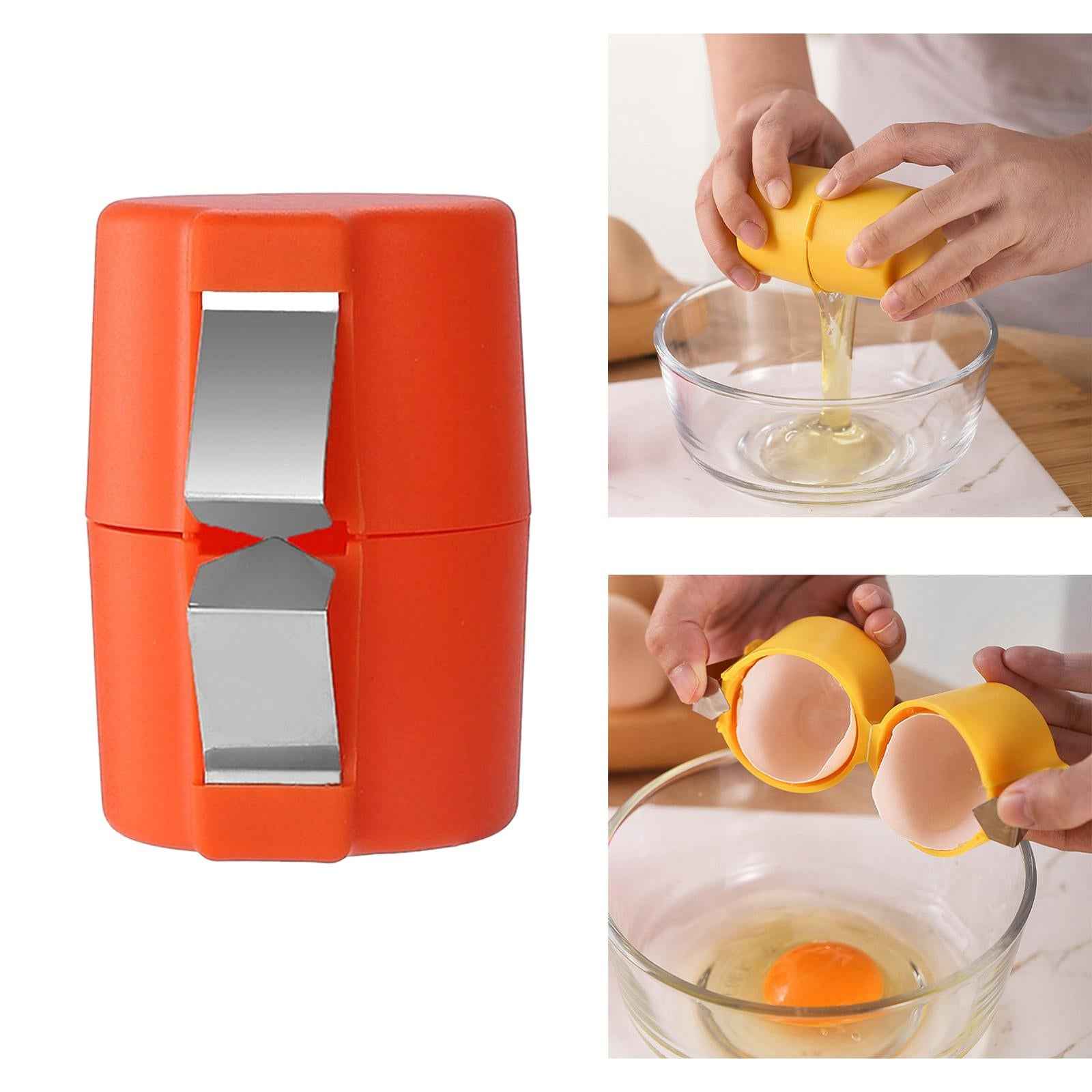 Egg Cracker Tool Kitchen Tool Cooking Kitchen Gadgets Tools Egg Shell Opener orange