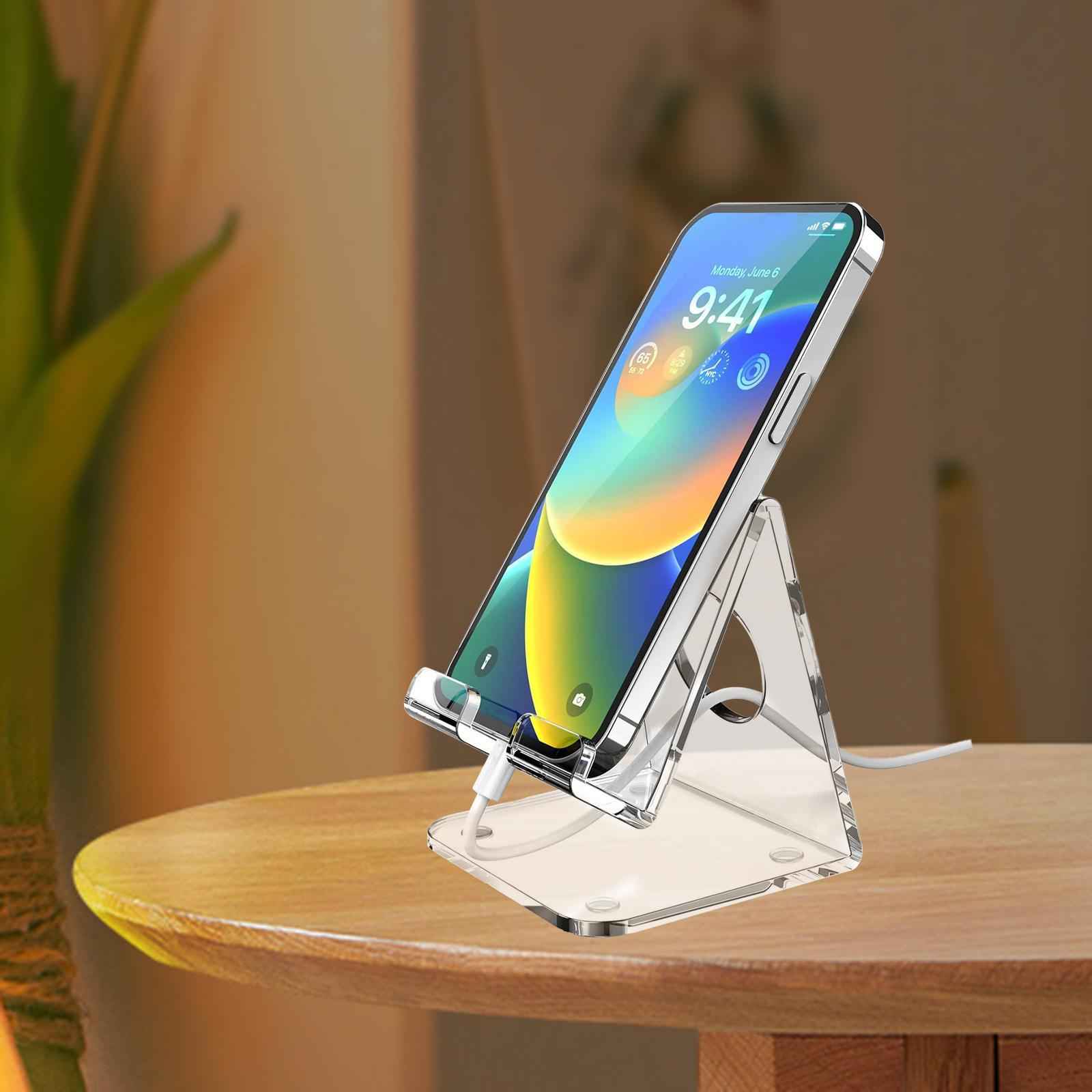 Phone Display Stand Sturdy Easy Carrying Mobile Stand for Dorm Office Travel C