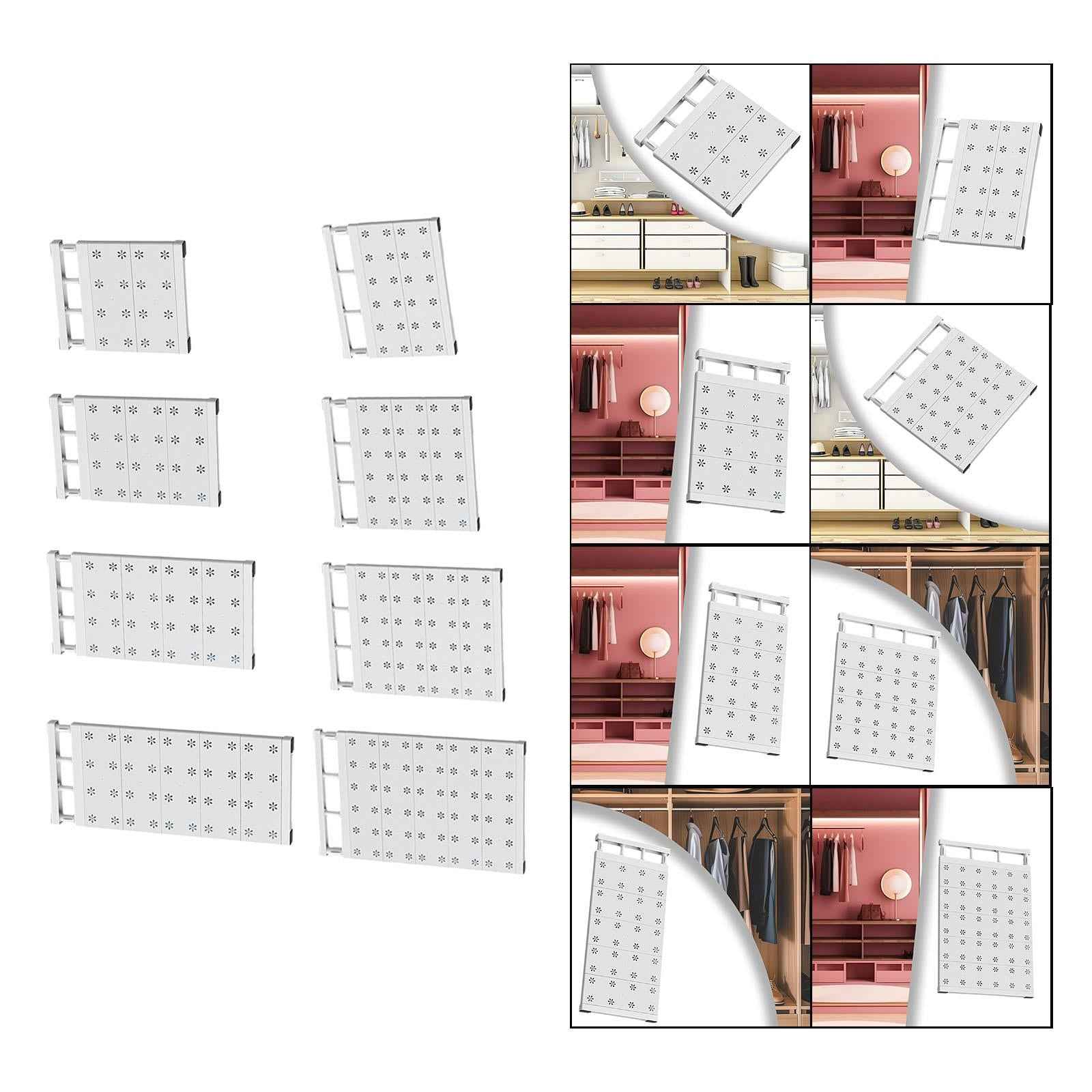 Expandable Divider Clothing Closet Shelf for Kitchen Storage Office Wardrobe 24cmx30cm