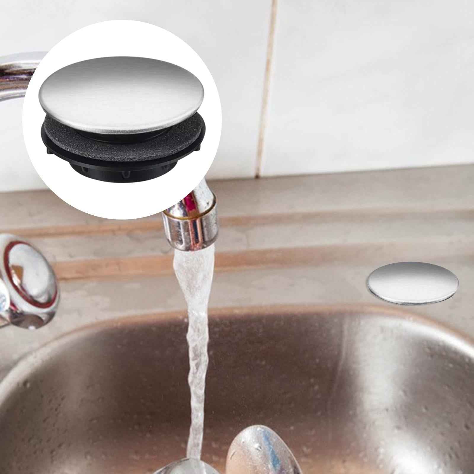 Sink Hole Cover Stainless Steel Sink Hole Plug for Bathtub Kitchen Washbasin