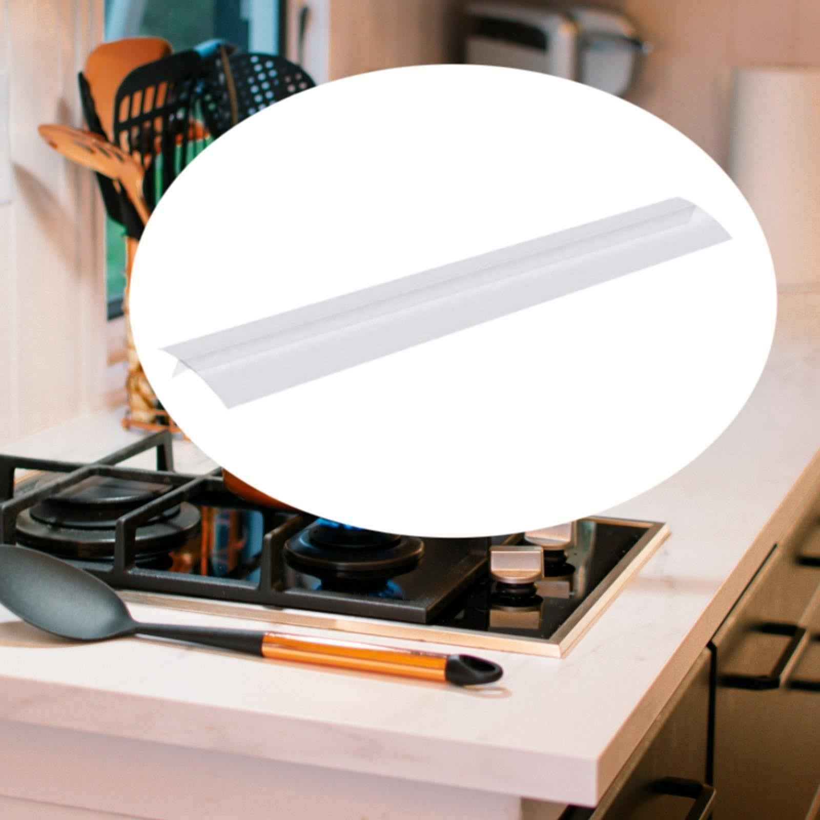 Stoves Gap Cover Silicone Between Countertop and Stoves Oven Side Gap Filler clear