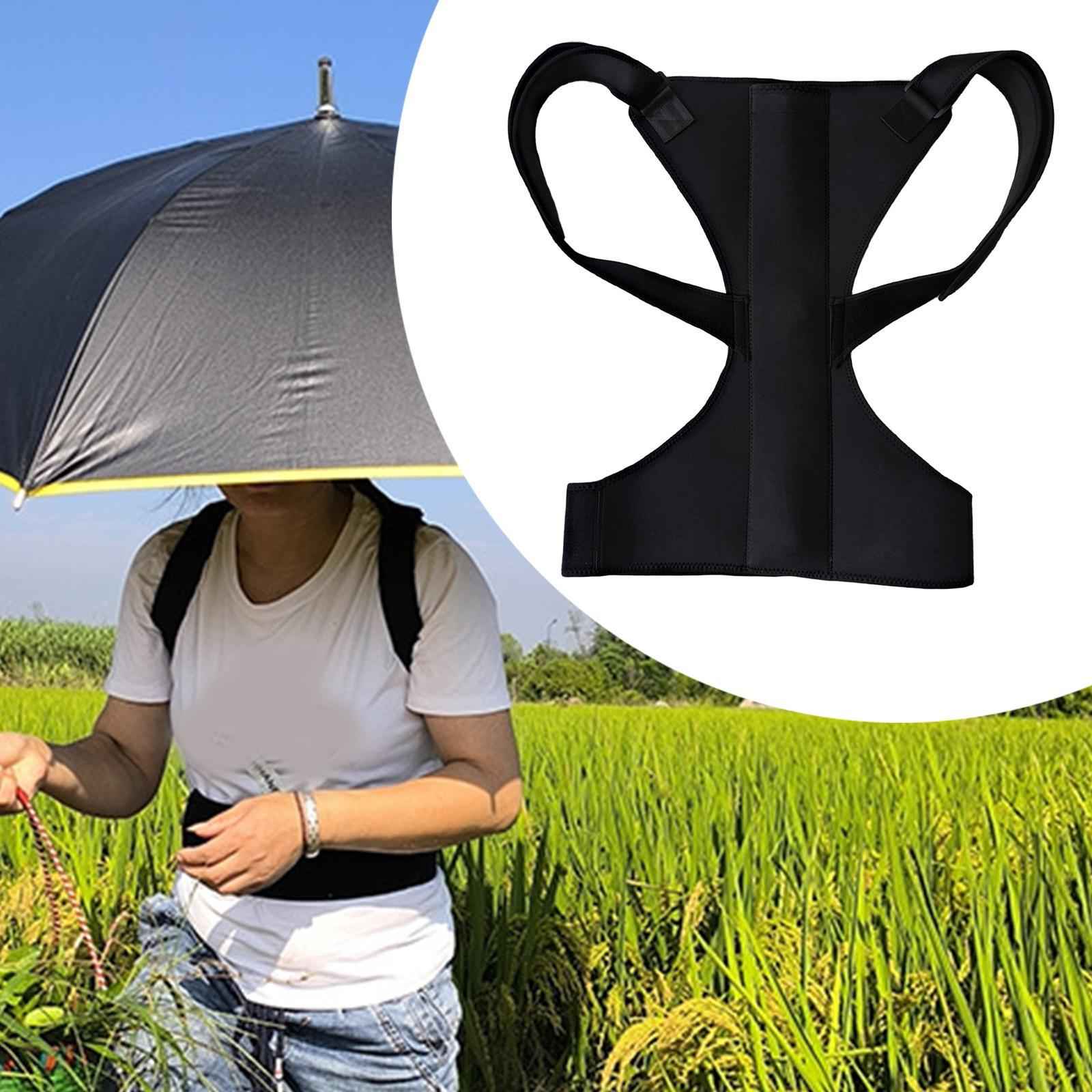 Wearable Umbrella Holder Back Holder Hands Free for Golf Daily Use Gardening