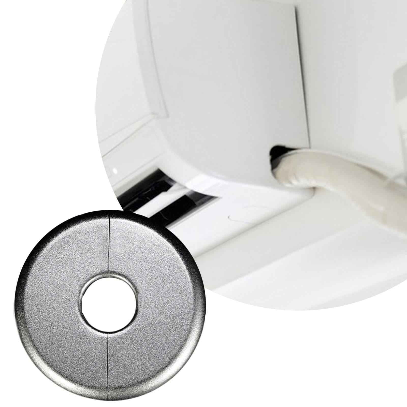 Air Conditioner Hole Plug Decor Wall Hole Cover for Washing Machines Urinals Silver