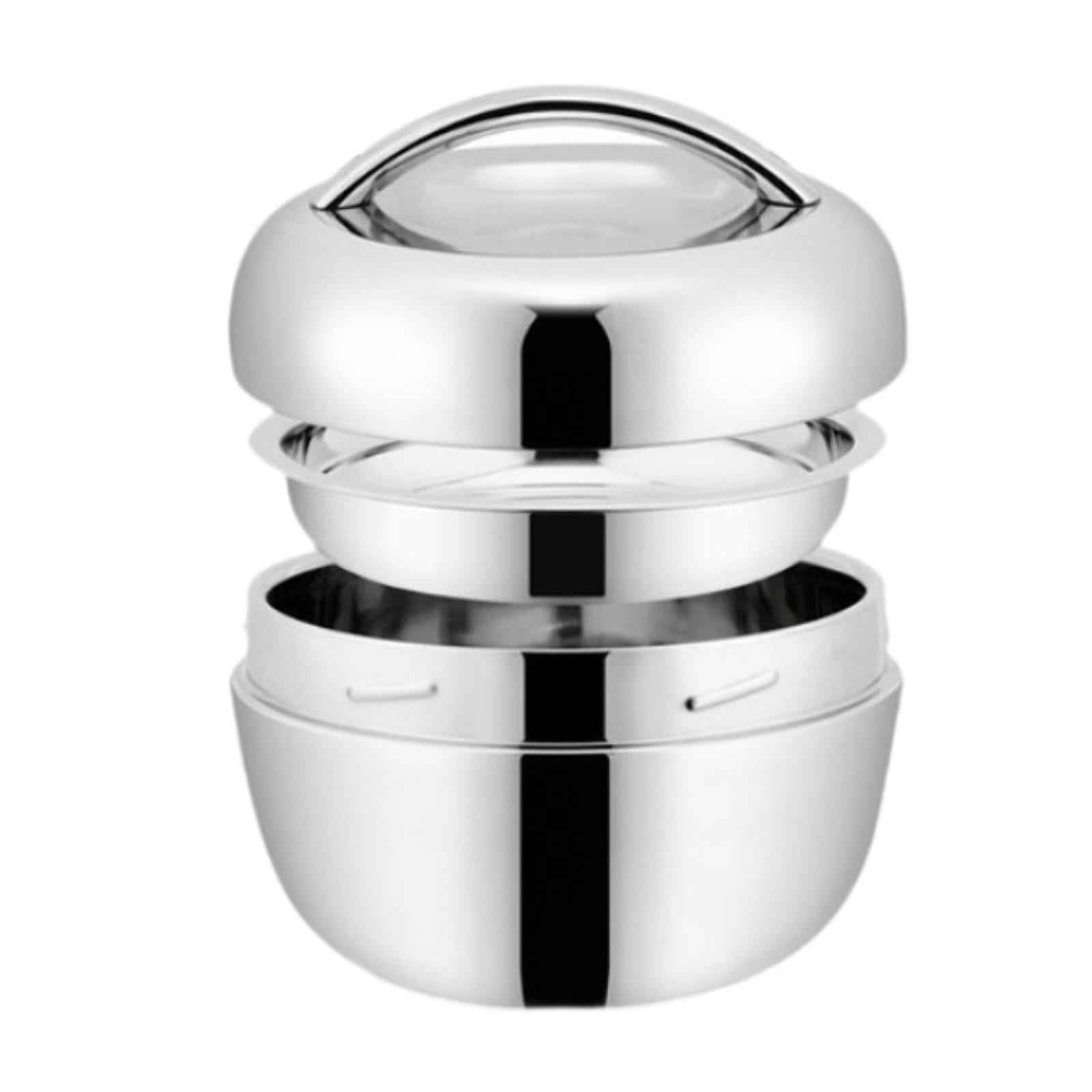 Stainless Steel Bento Box Insulated Lunch Container for Camping Picnics Home 0.8L
