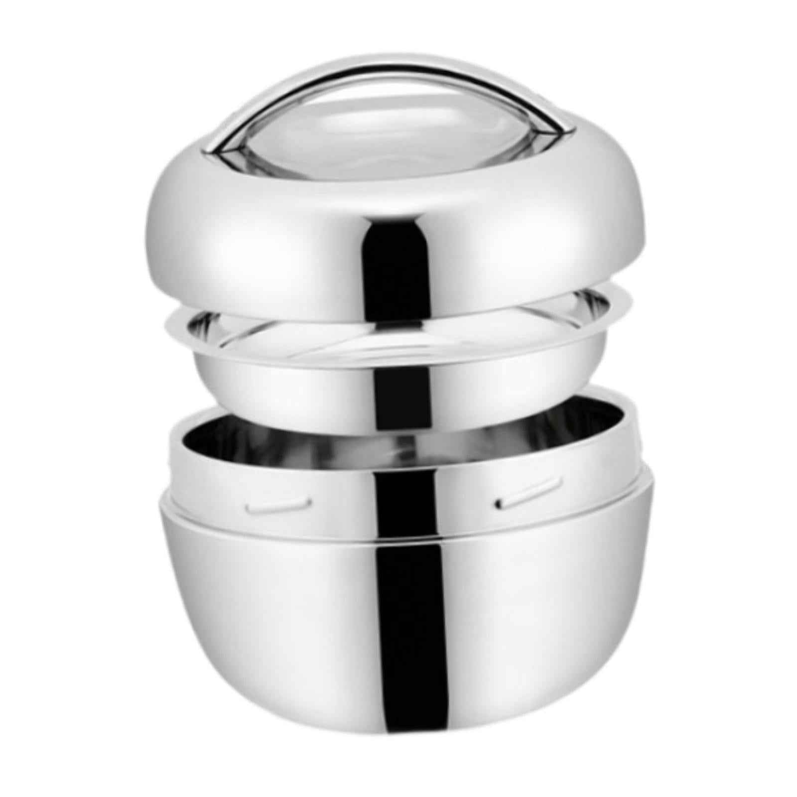Stainless Steel Bento Box Insulated Lunch Container for Camping Picnics Home 0.8L