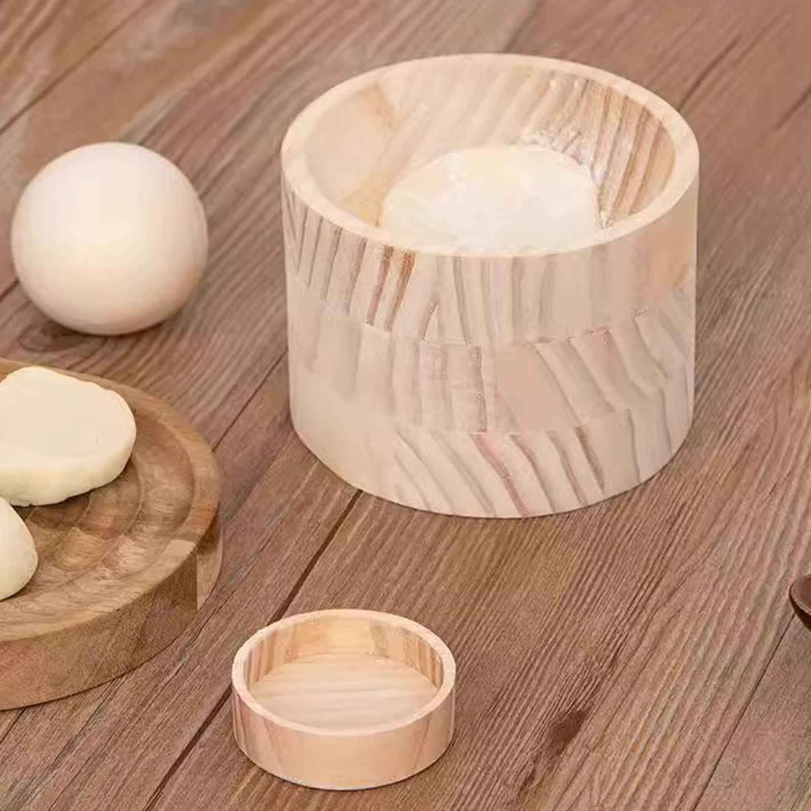Wooden Dumpling Press Tool Wooden Dumpling Roller for Party Household Picnic