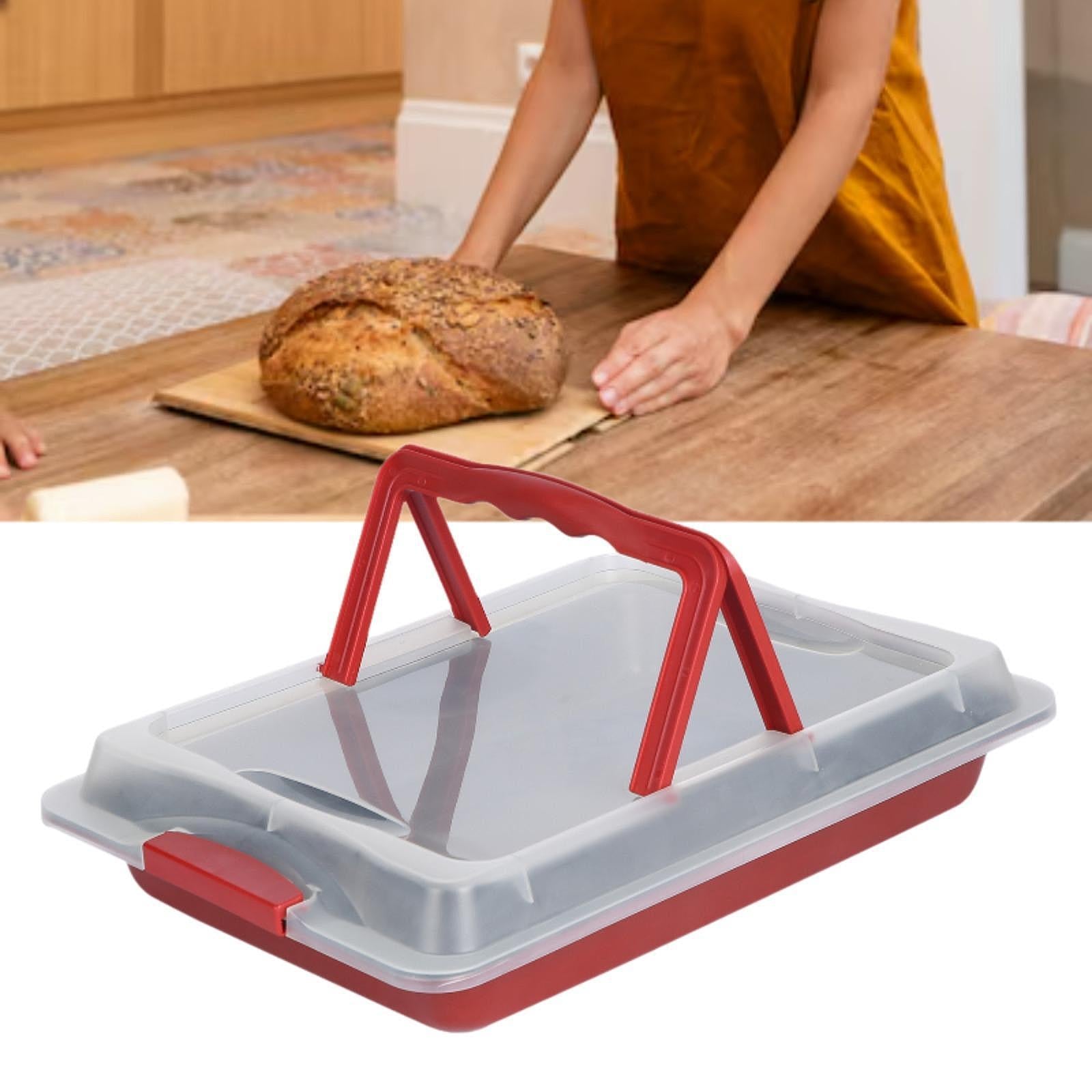 Baking Pan with Carry Lid DIY Pastry Cookie Sheet for Lasagna Pastries Party
