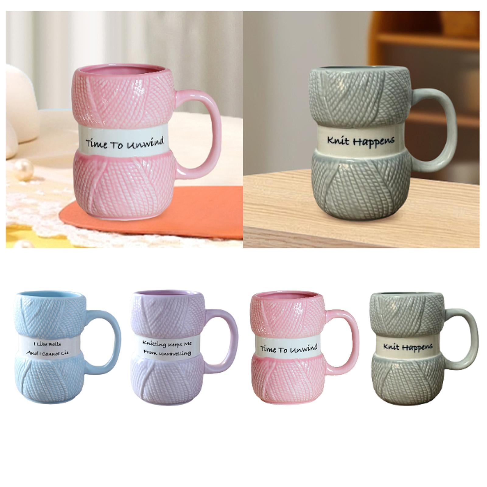 Coffee Cup Funny Espresso Latte Mug for Afternoon Tea Time Restaurant Family pink