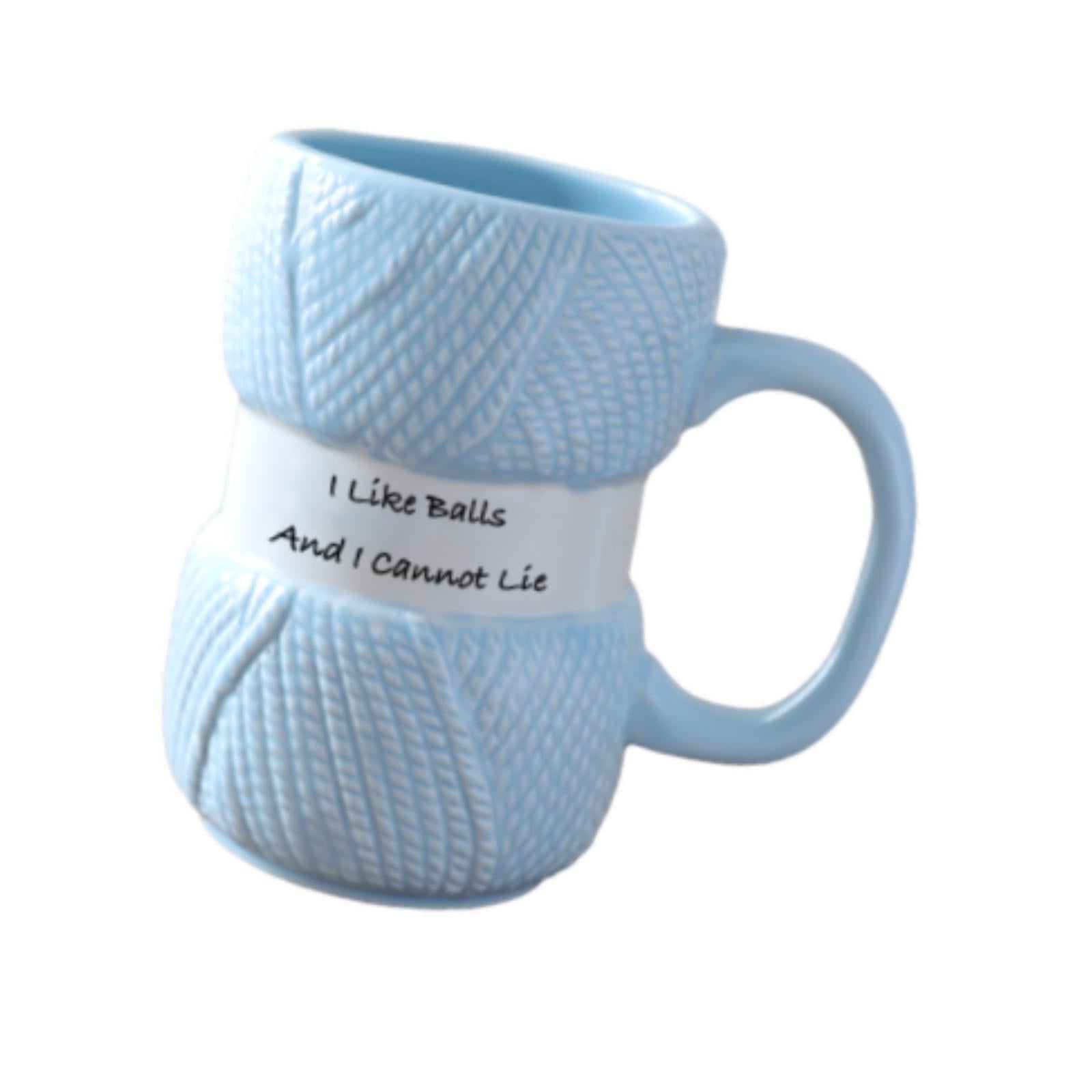 Coffee Cup Funny Espresso Latte Mug for Afternoon Tea Time Restaurant Family blue