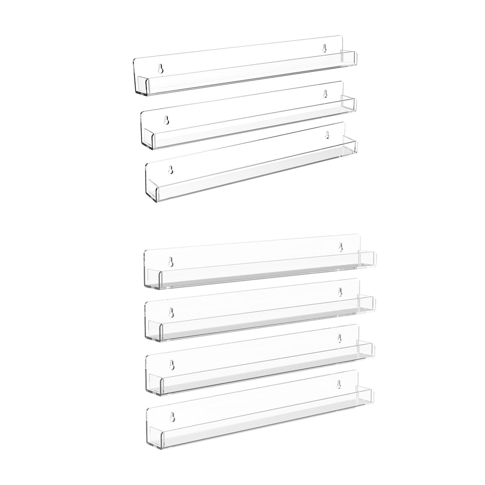 Acrylic Nail Polish Organizer Racks Shelves for Office Bedroom Home 3pcs