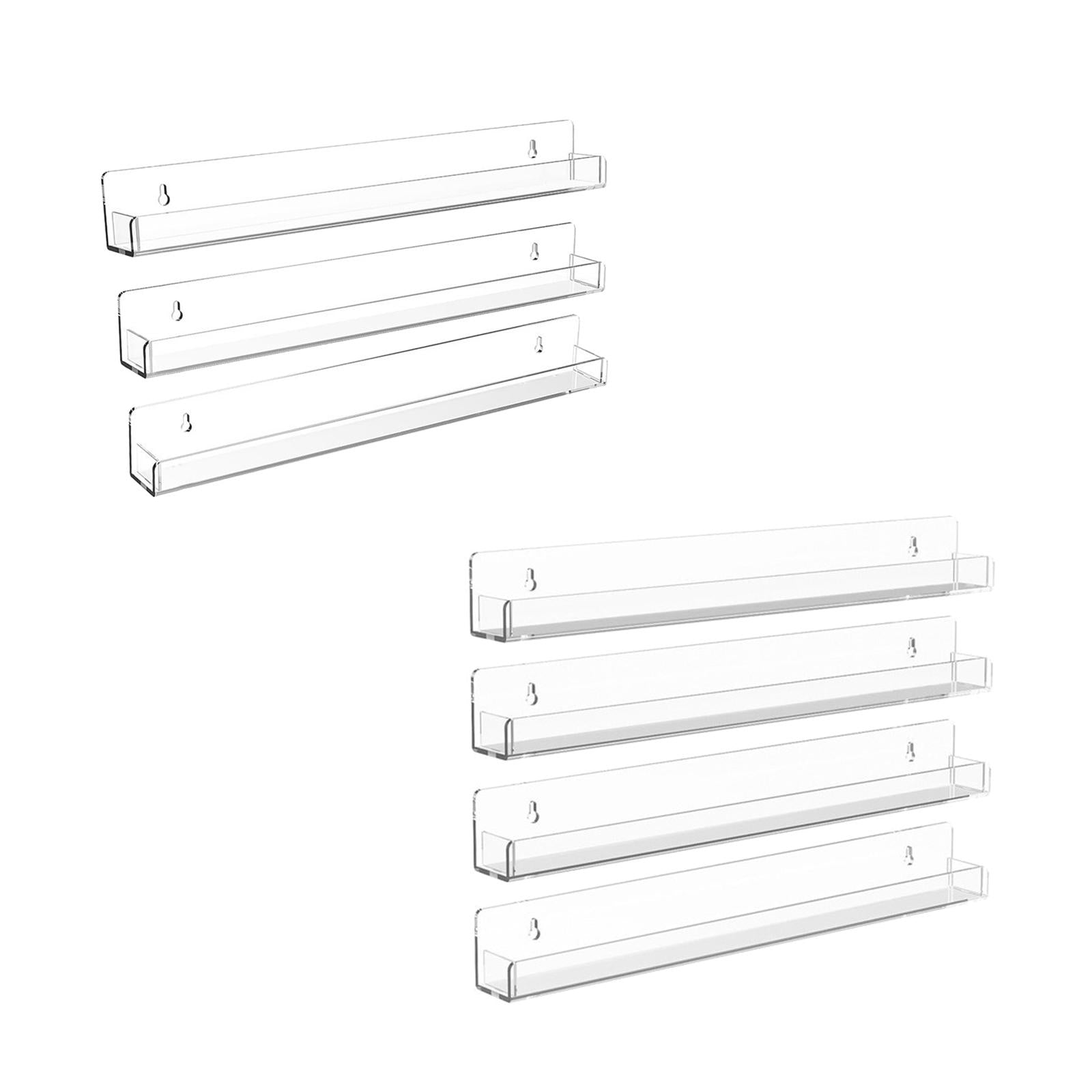 Acrylic Nail Polish Organizer Racks Shelves for Office Bedroom Home 3pcs