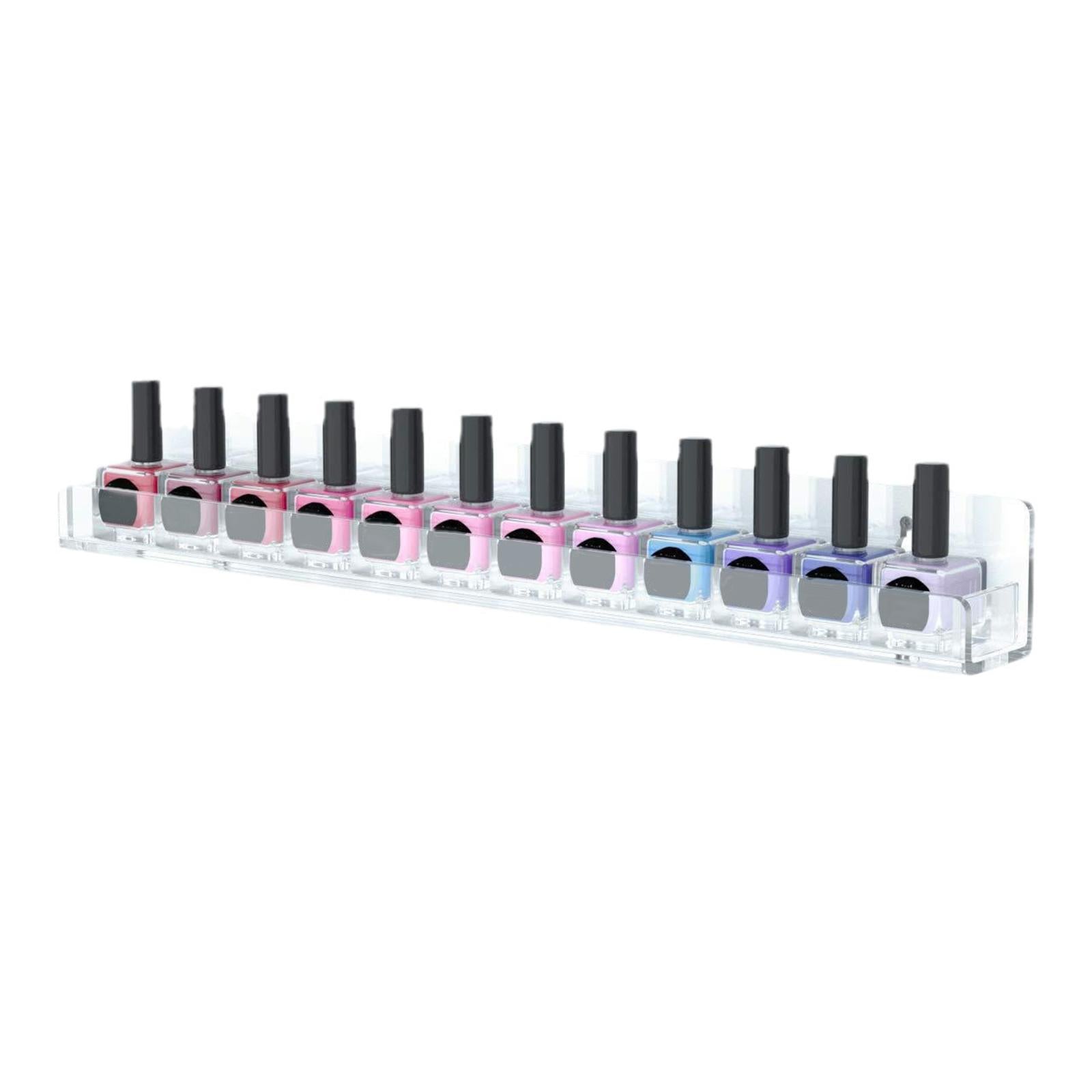 Acrylic Nail Polish Organizer Racks Shelves for Office Bedroom Home 4pcs
