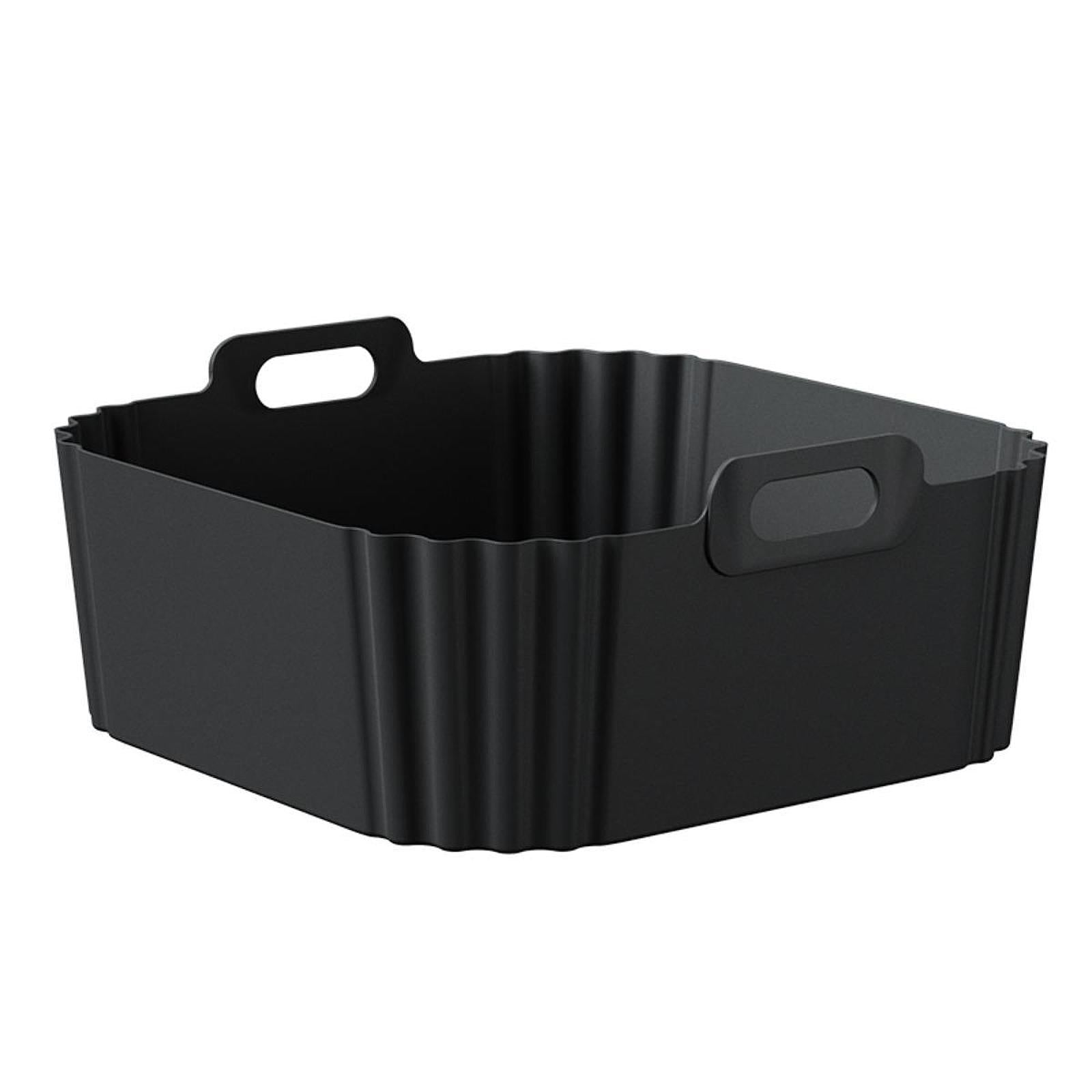 Air Fryer Silicone Liner Air Fryer Silicone Pot for Air Fryer Cooking Lovers Black