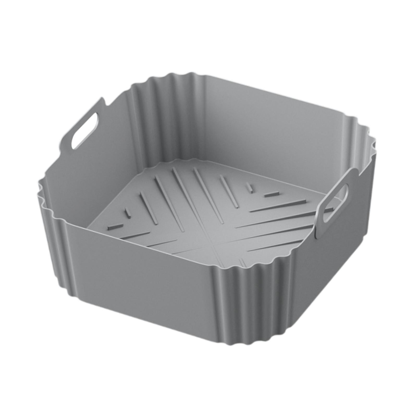 Air Fryer Silicone Liner Air Fryer Silicone Pot for Air Fryer Cooking Lovers Gray