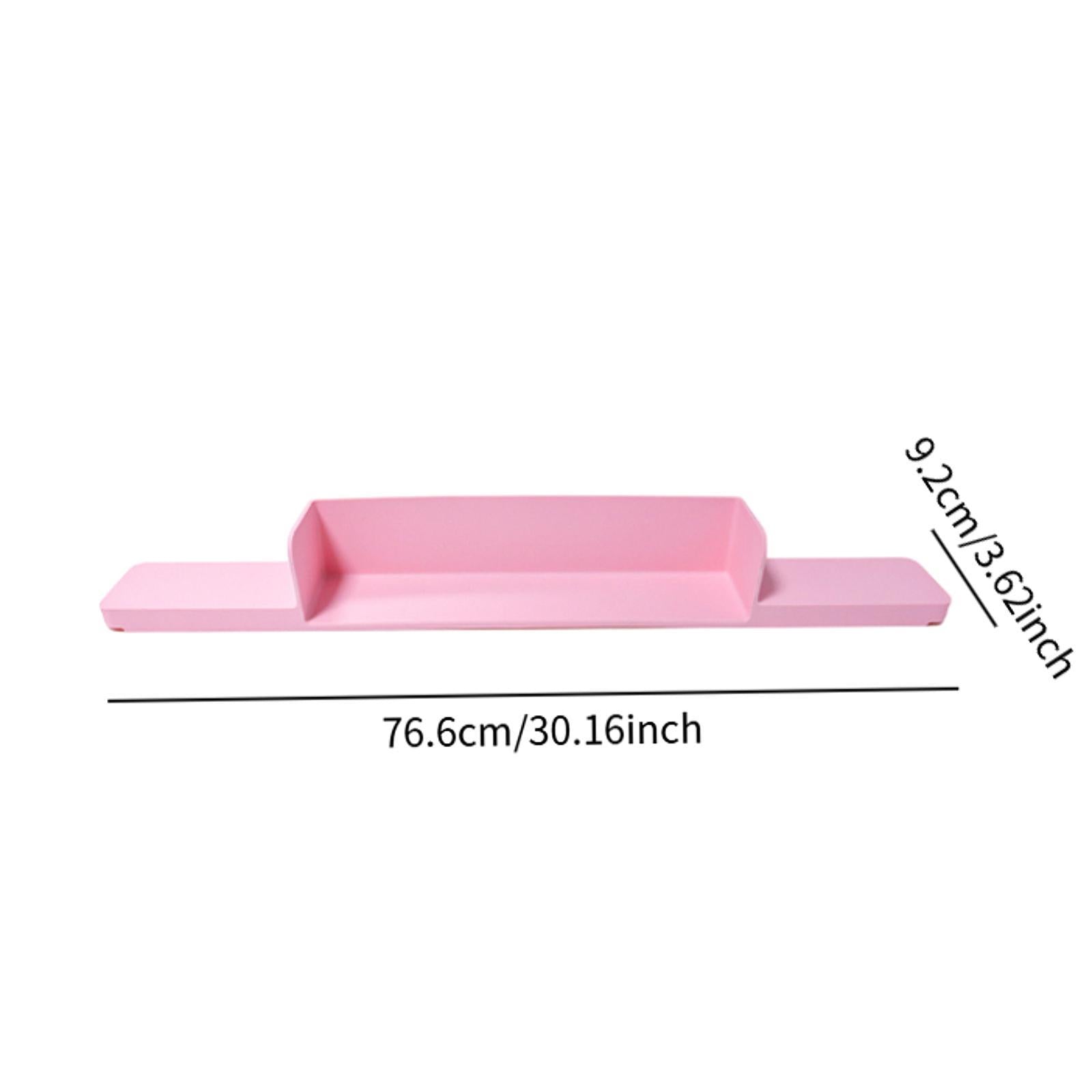 Bathtub Splash Guard Toy Tray Water Guard Shelf for Bathtub Bathroom Kitchen Pink