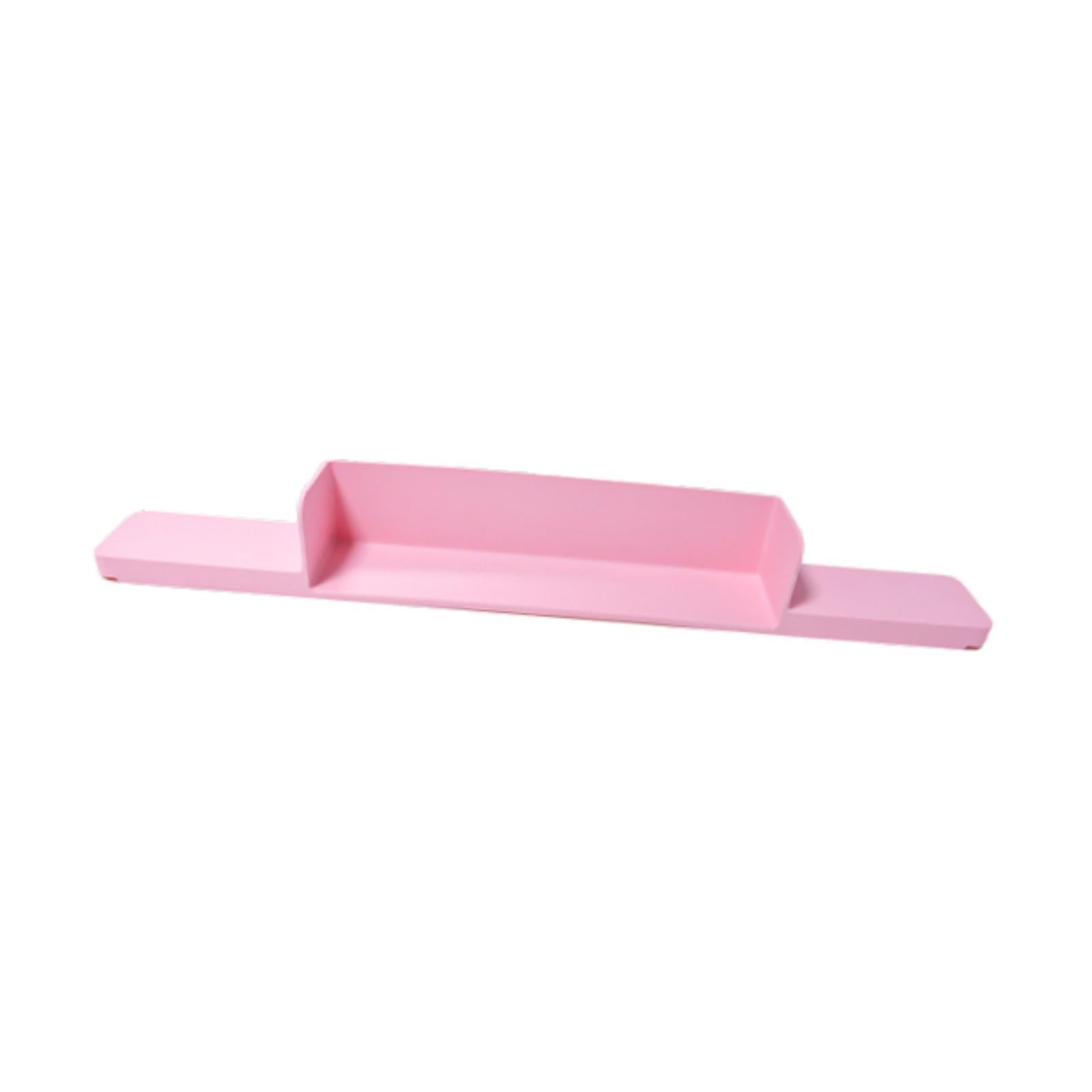 Bathtub Splash Guard Toy Tray Water Guard Shelf for Bathtub Bathroom Kitchen Pink