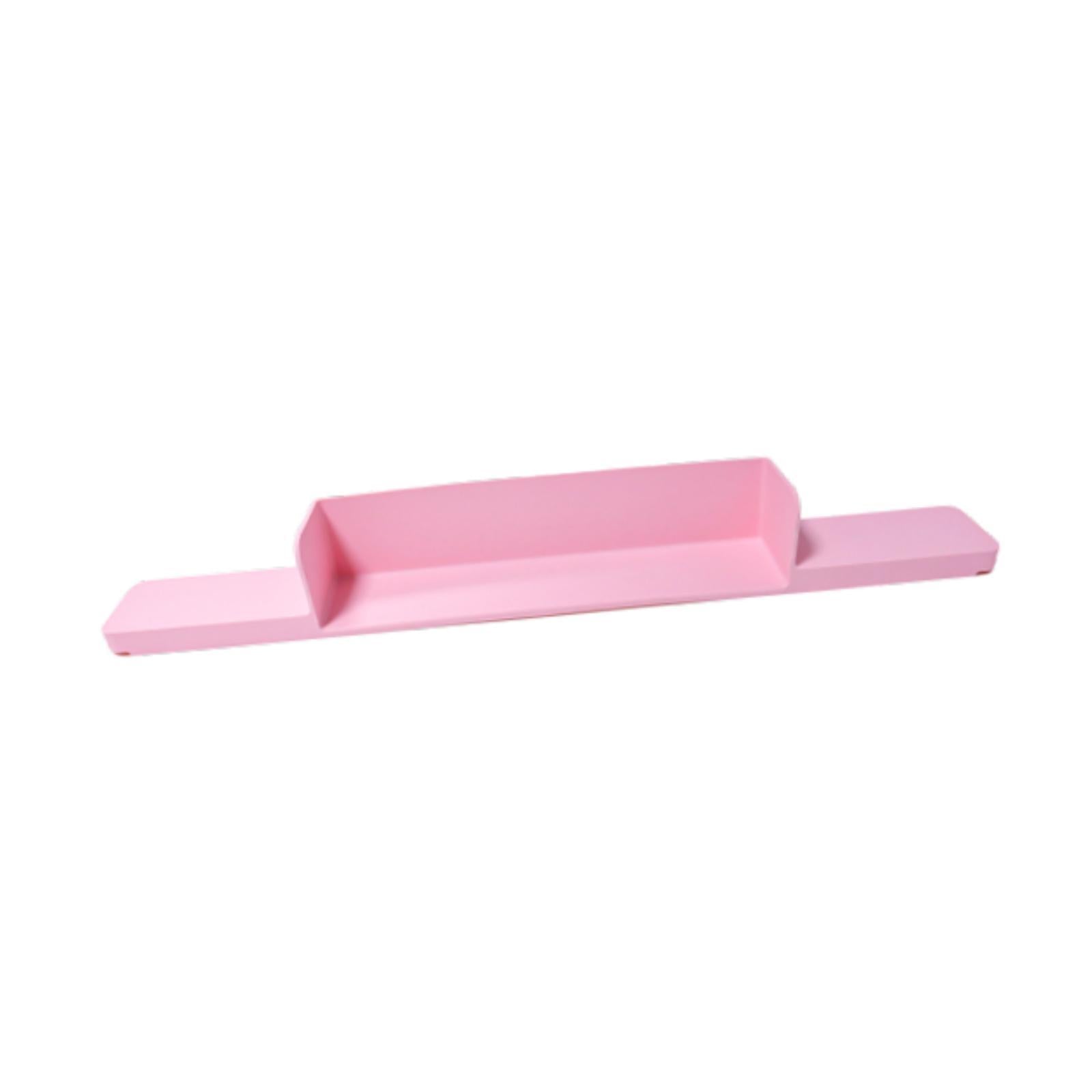 Bathtub Splash Guard Toy Tray Water Guard Shelf for Bathtub Bathroom Kitchen Pink