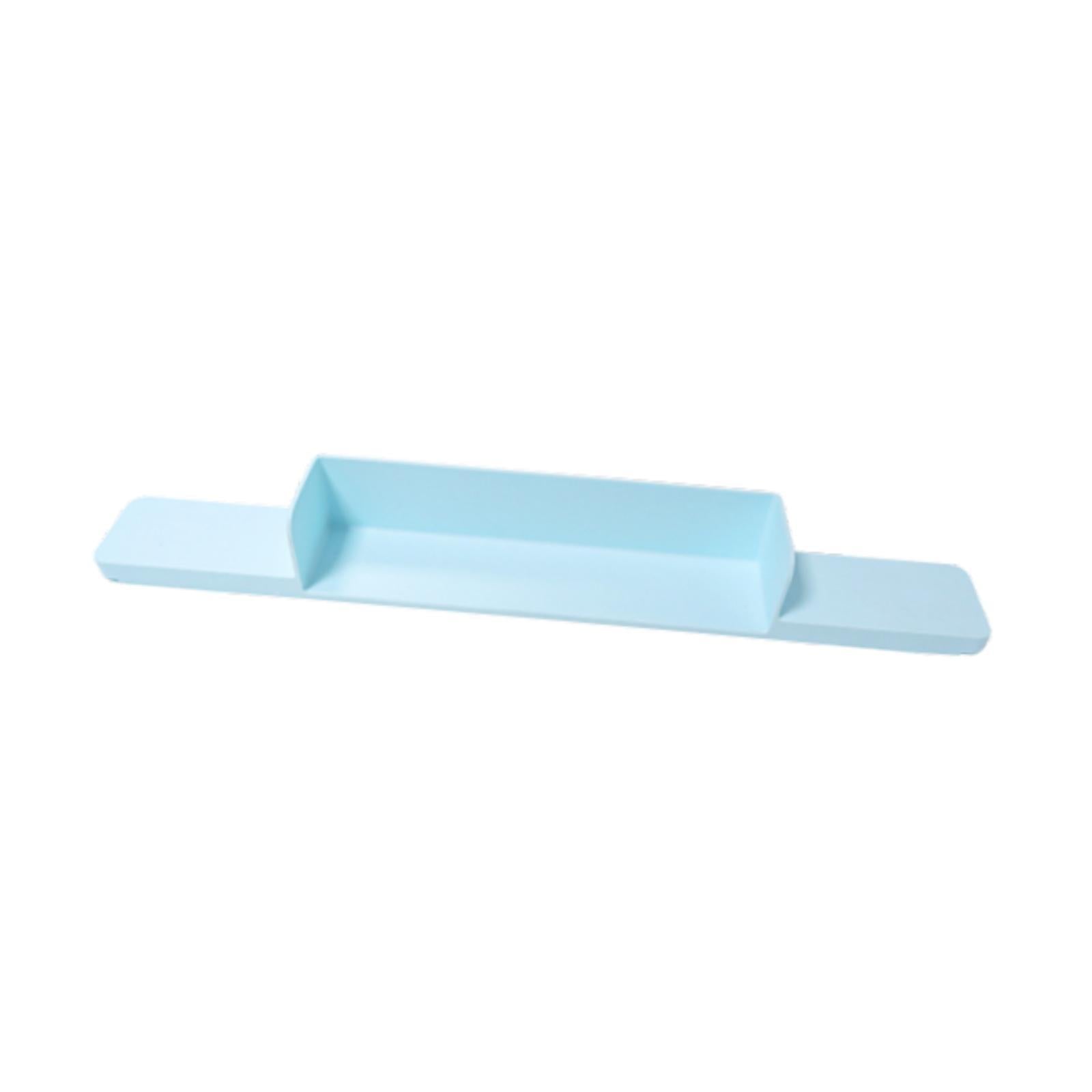 Bathtub Splash Guard Toy Tray Water Guard Shelf for Bathtub Bathroom Kitchen Blue