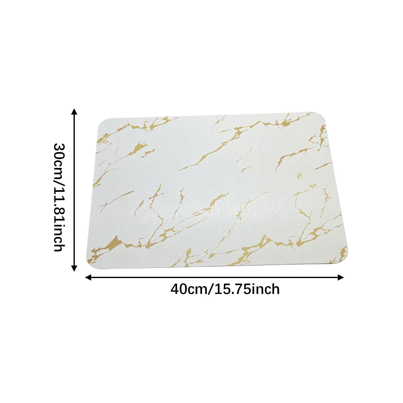 Dish Mat Drying Pad Diatom Mud Kitchen Counter Placemat for Home Countertops Gold
