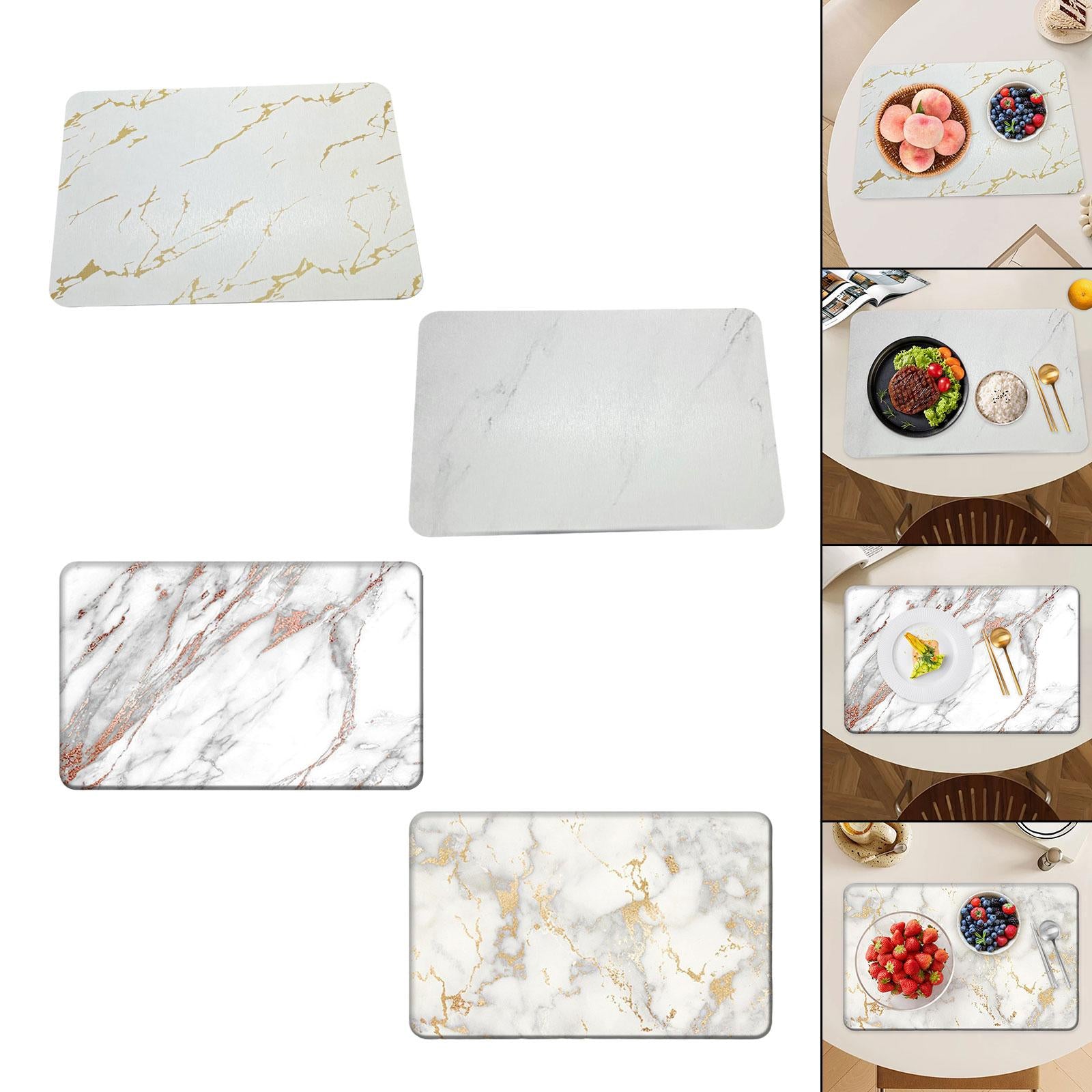 Dish Mat Drying Pad Diatom Mud Kitchen Counter Placemat for Home Countertops Gold