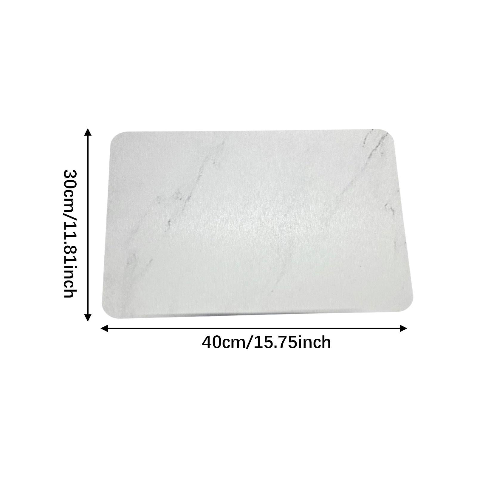 Dish Mat Drying Pad Diatom Mud Kitchen Counter Placemat for Home Countertops Grey