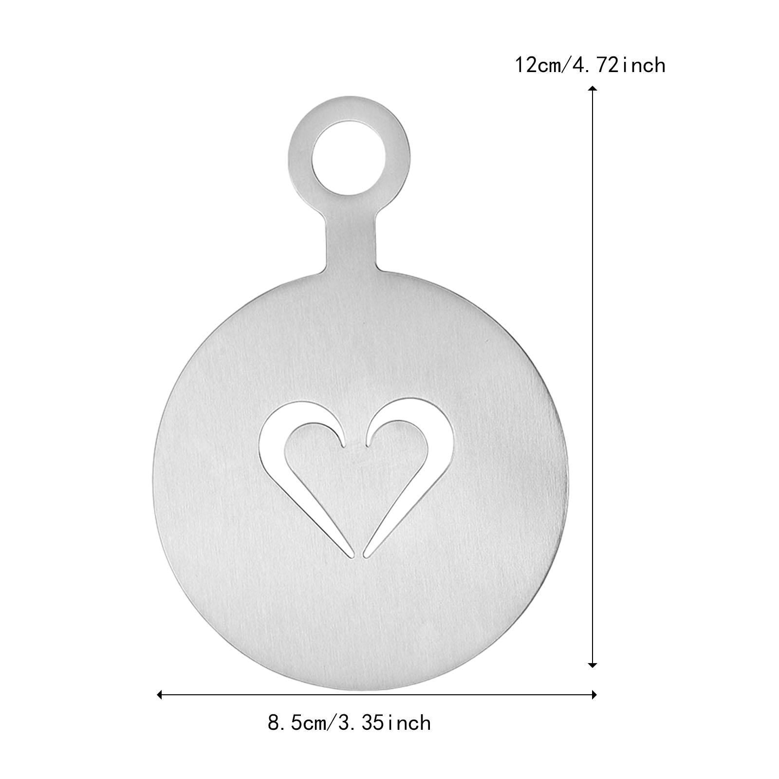 Coffee Decorating Stencil Baking Painting Tools for Chocolate Latte heart