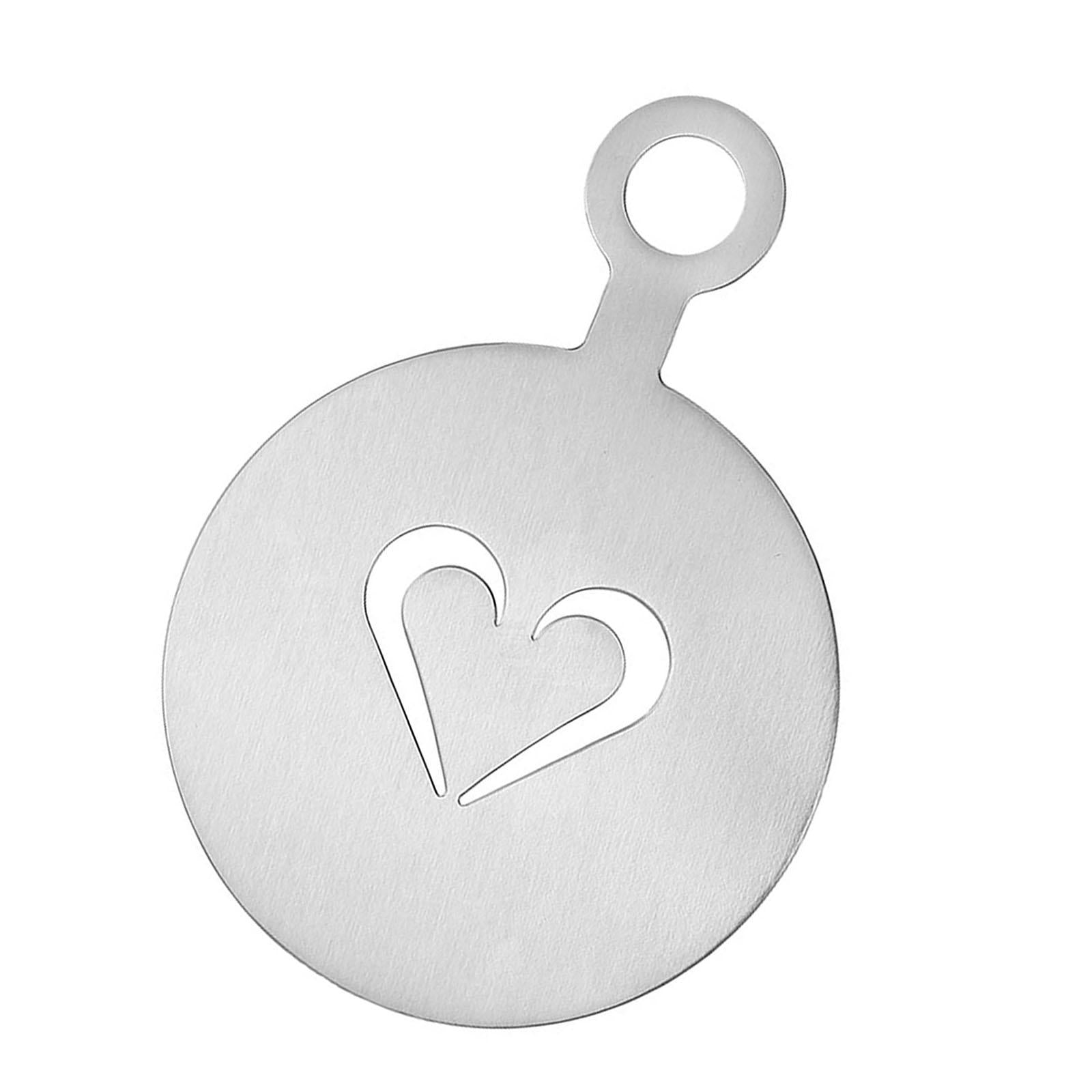 Coffee Decorating Stencil Baking Painting Tools for Chocolate Latte heart