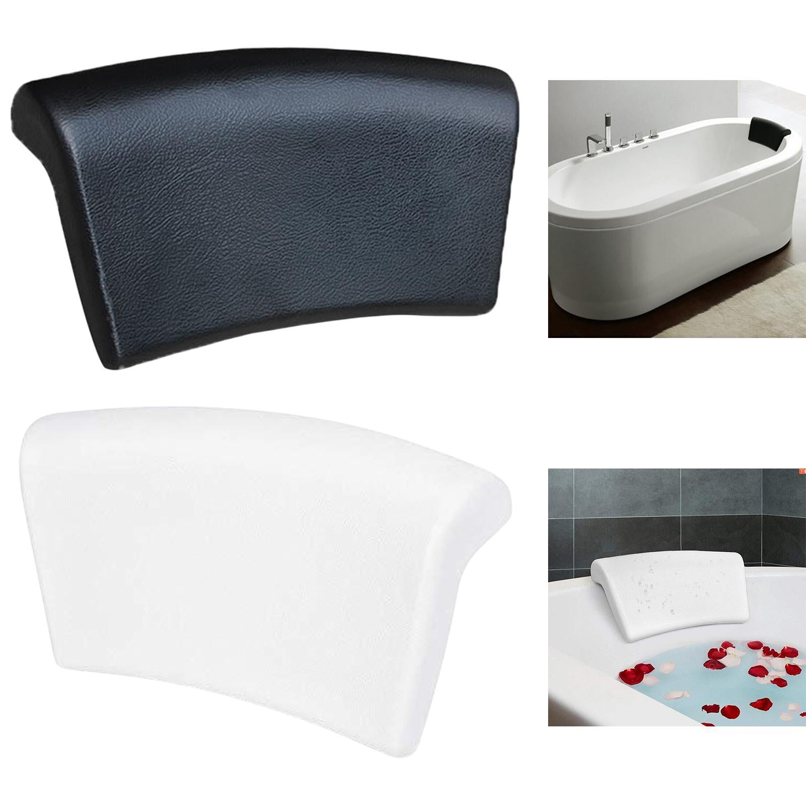 Bathtub Pillow Strong Suction Cup Compact Bath Pillow for Relaxing Hotel SPA White