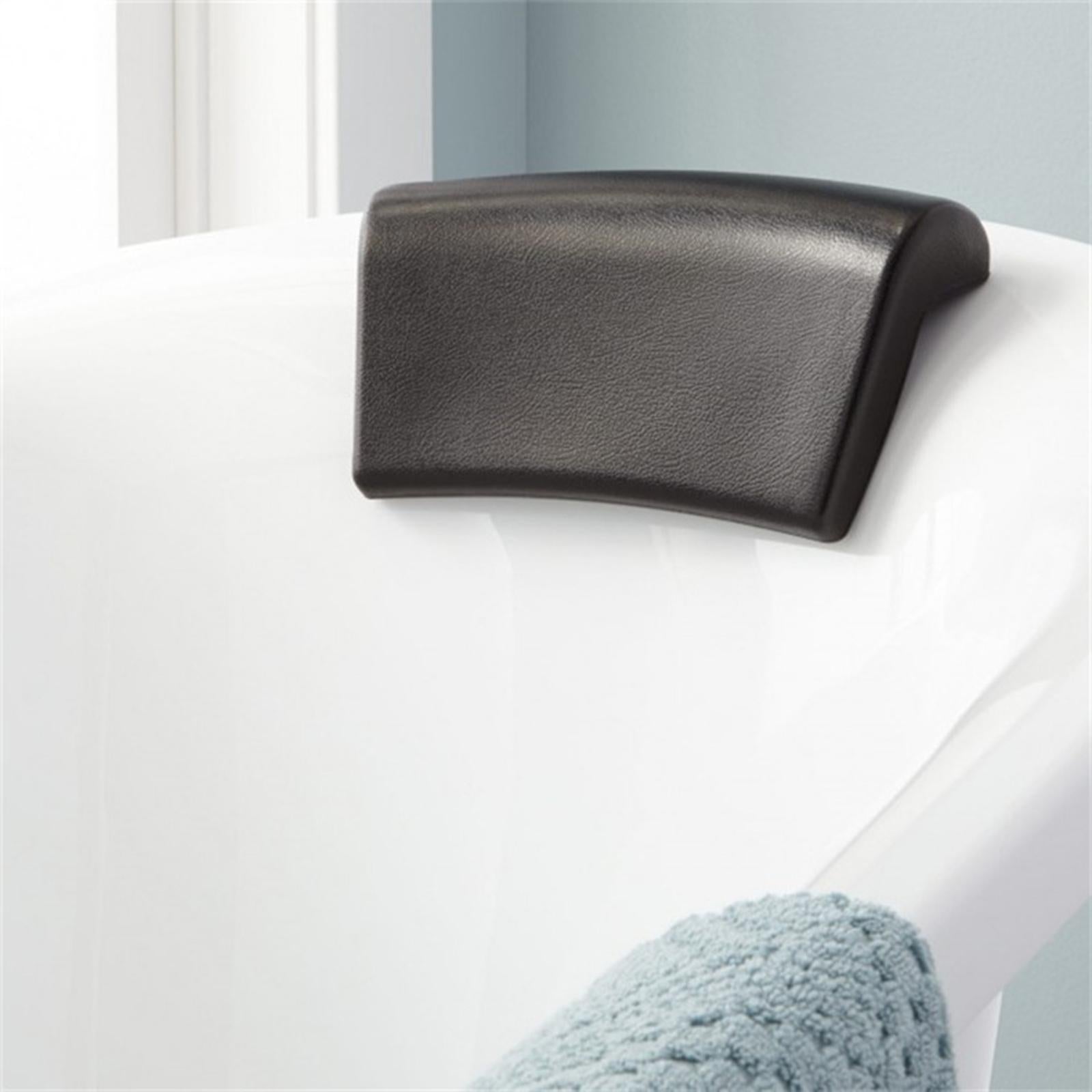 Bathtub Pillow Strong Suction Cup Compact Bath Pillow for Relaxing Hotel SPA Black