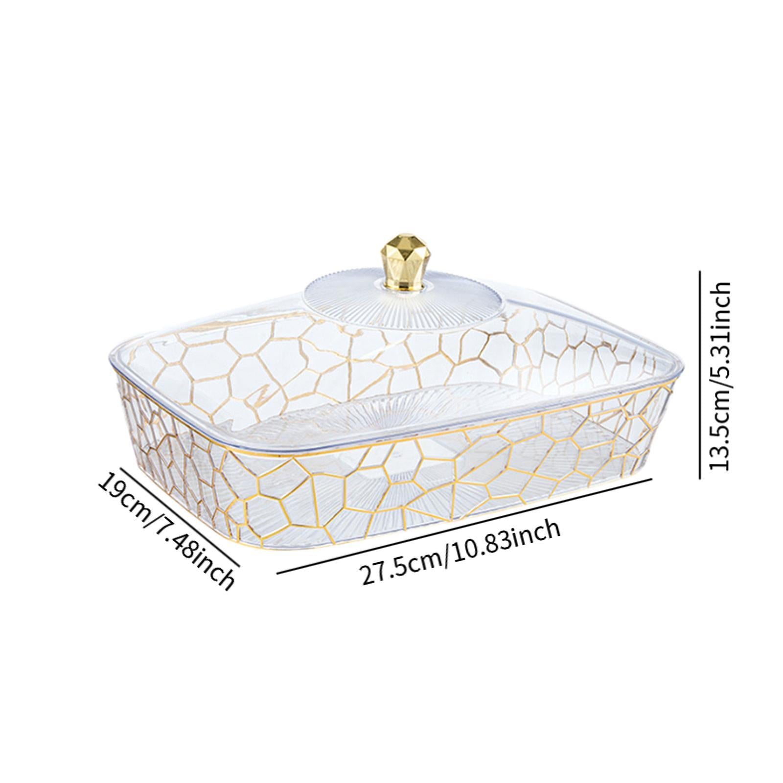 Fruit Tray with Lid Multifunctional Fruit Dish for Snack Candies Living Room S