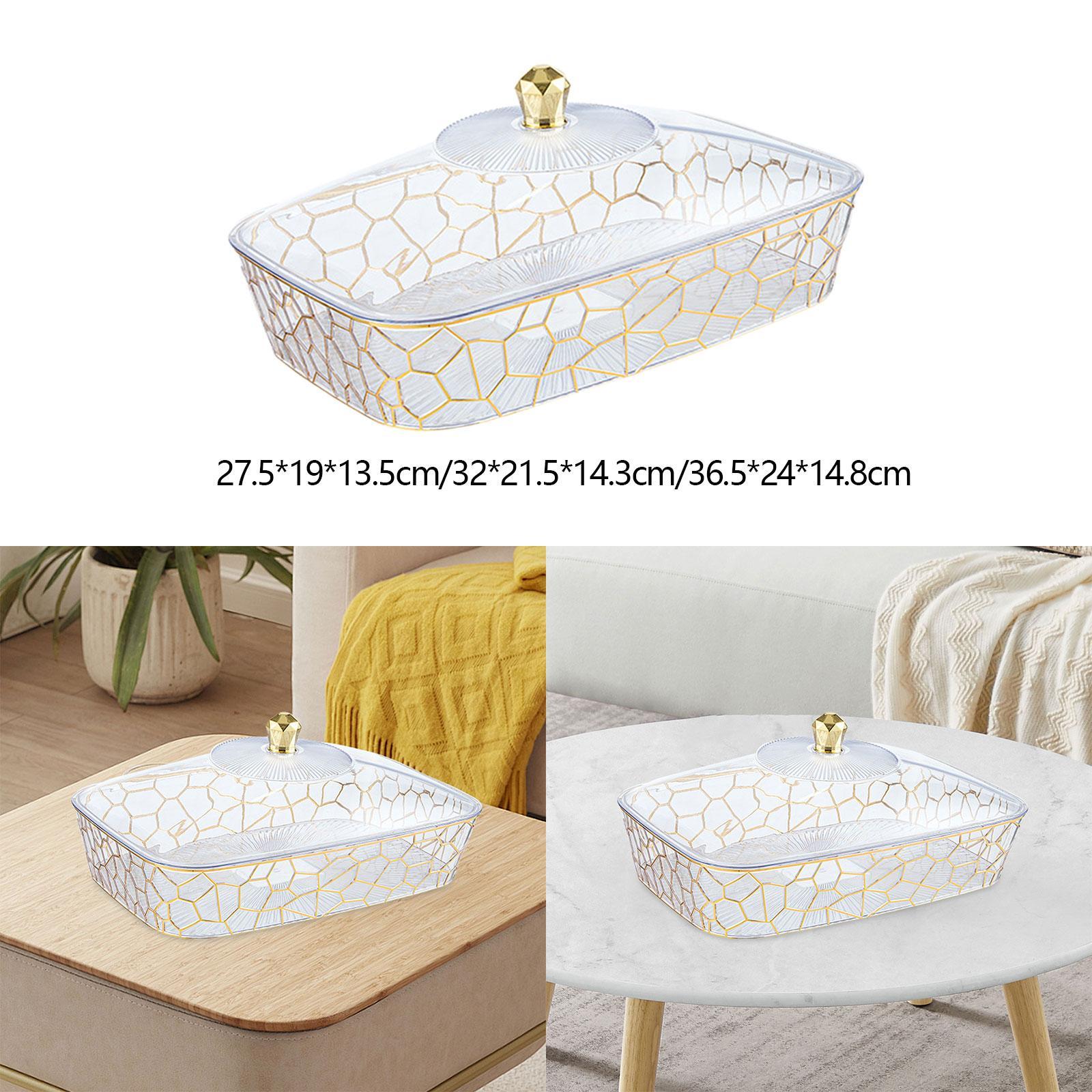 Fruit Tray with Lid Multifunctional Fruit Dish for Snack Candies Living Room S