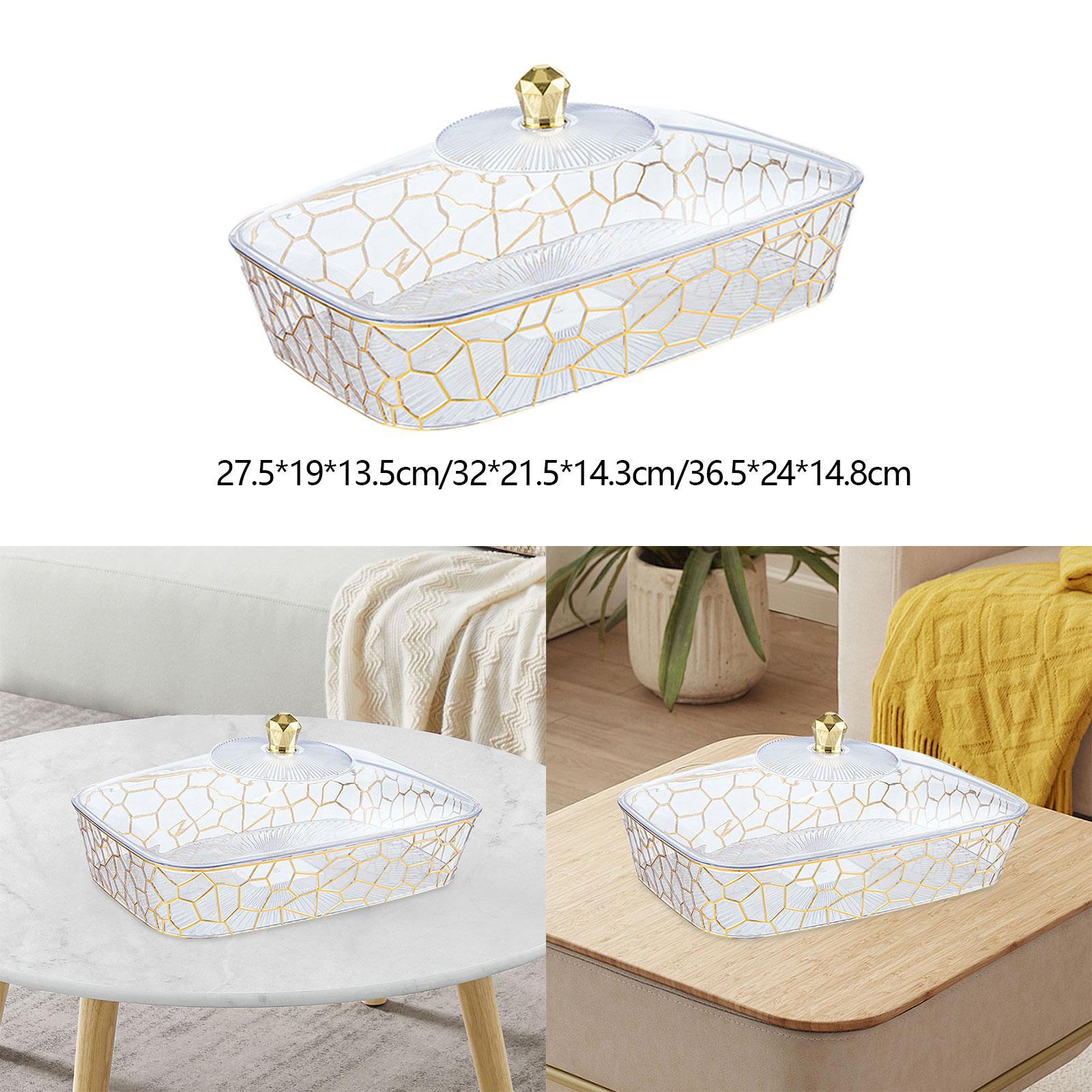 Fruit Tray with Lid Multifunctional Fruit Dish for Snack Candies Living Room S
