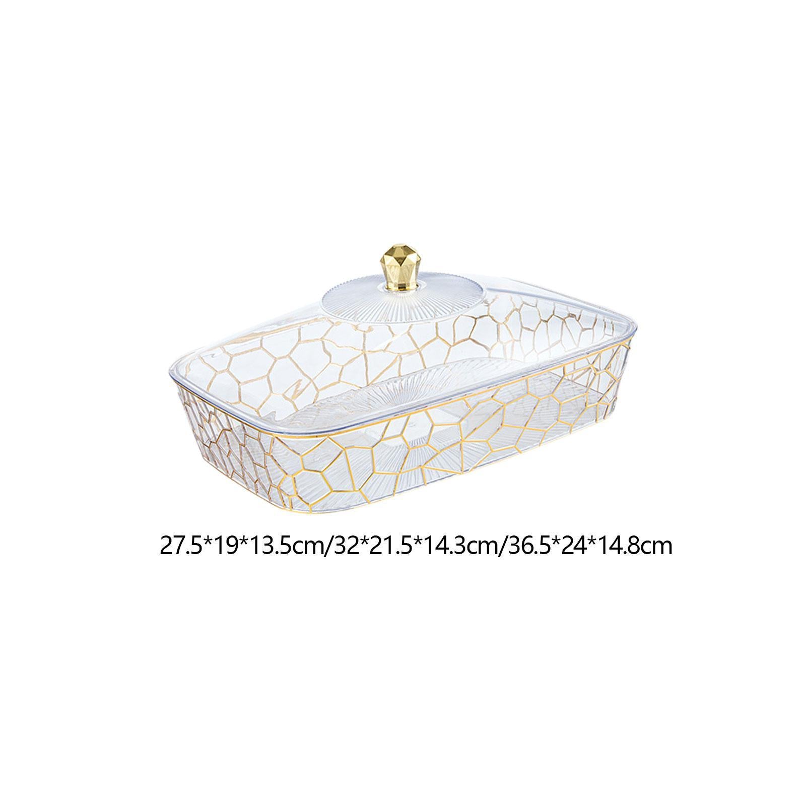 Fruit Tray with Lid Multifunctional Fruit Dish for Snack Candies Living Room S