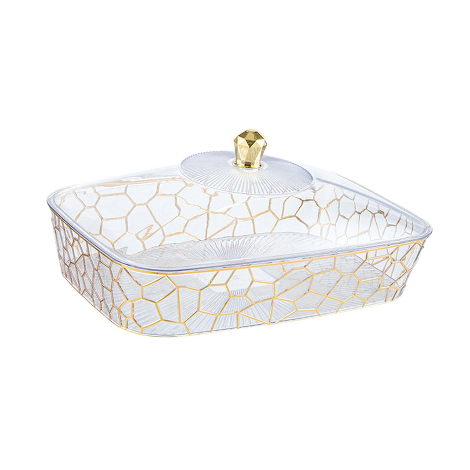 Fruit Tray with Lid Multifunctional Fruit Dish for Snack Candies Living Room M