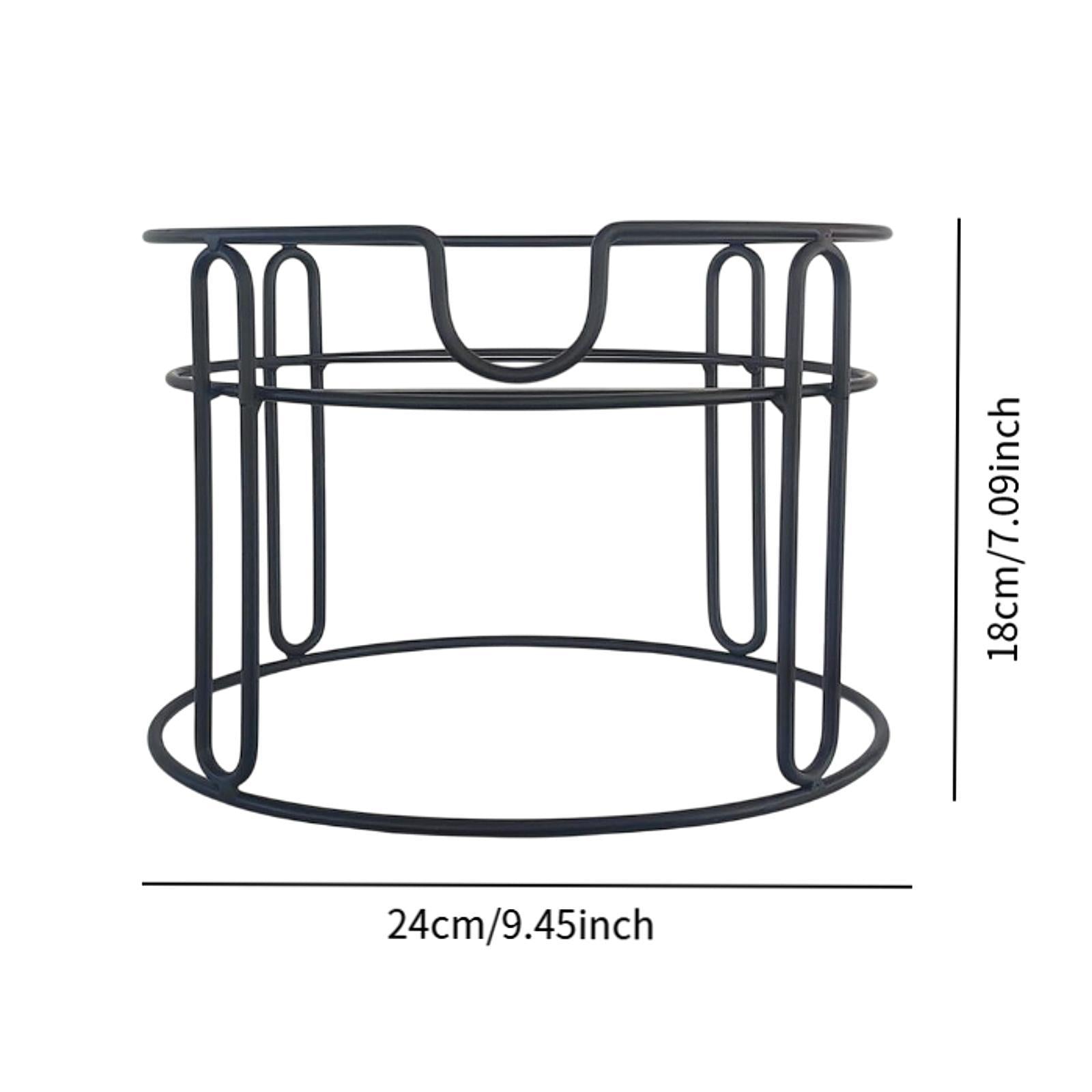 Drink Dispenser Stand Basket Iron Water Jug Holder for Outdoor Kitchen