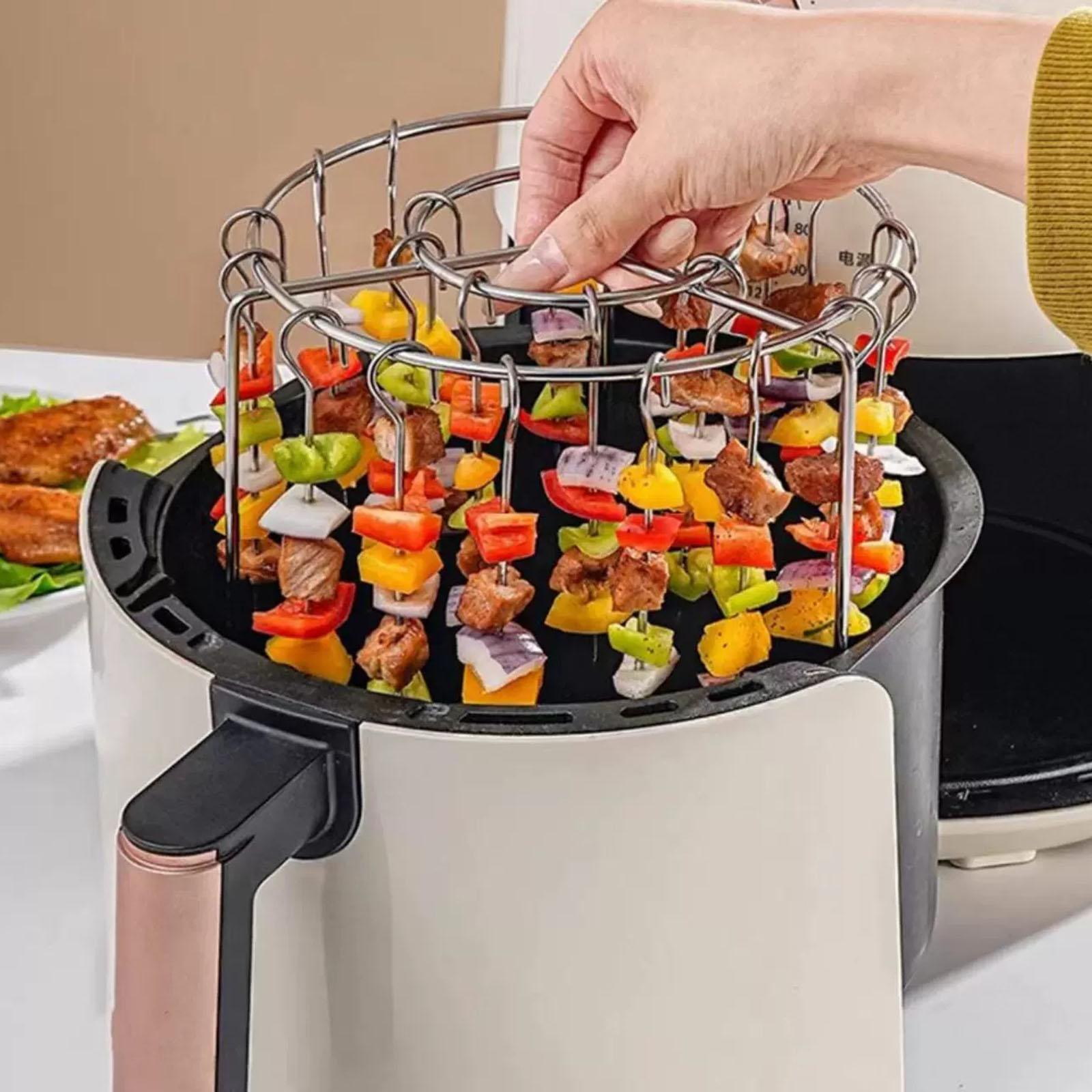 Air Fryer Rack with 24 Skewer Cooking Cooking Rack for Cooling Baking Drying