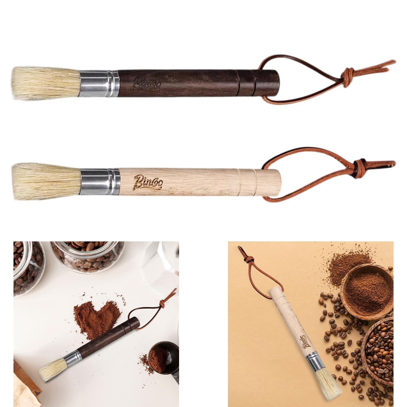 Coffee Grinder Cleaning Brush Cleaner Tool Bean Grain Espresso Machine Brush Black Ebony