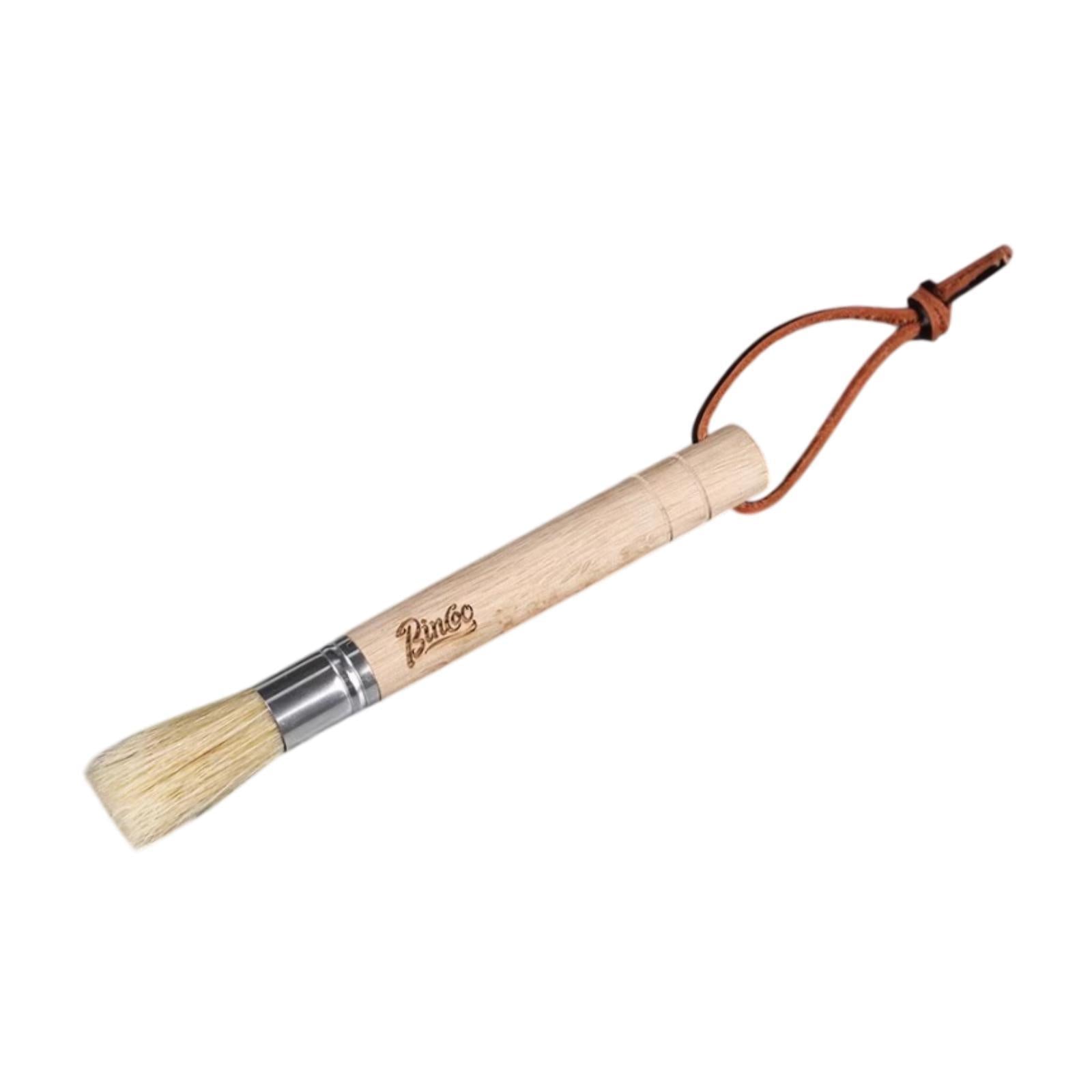 Coffee Grinder Cleaning Brush Cleaner Tool Bean Grain Espresso Machine Brush Beech Wood