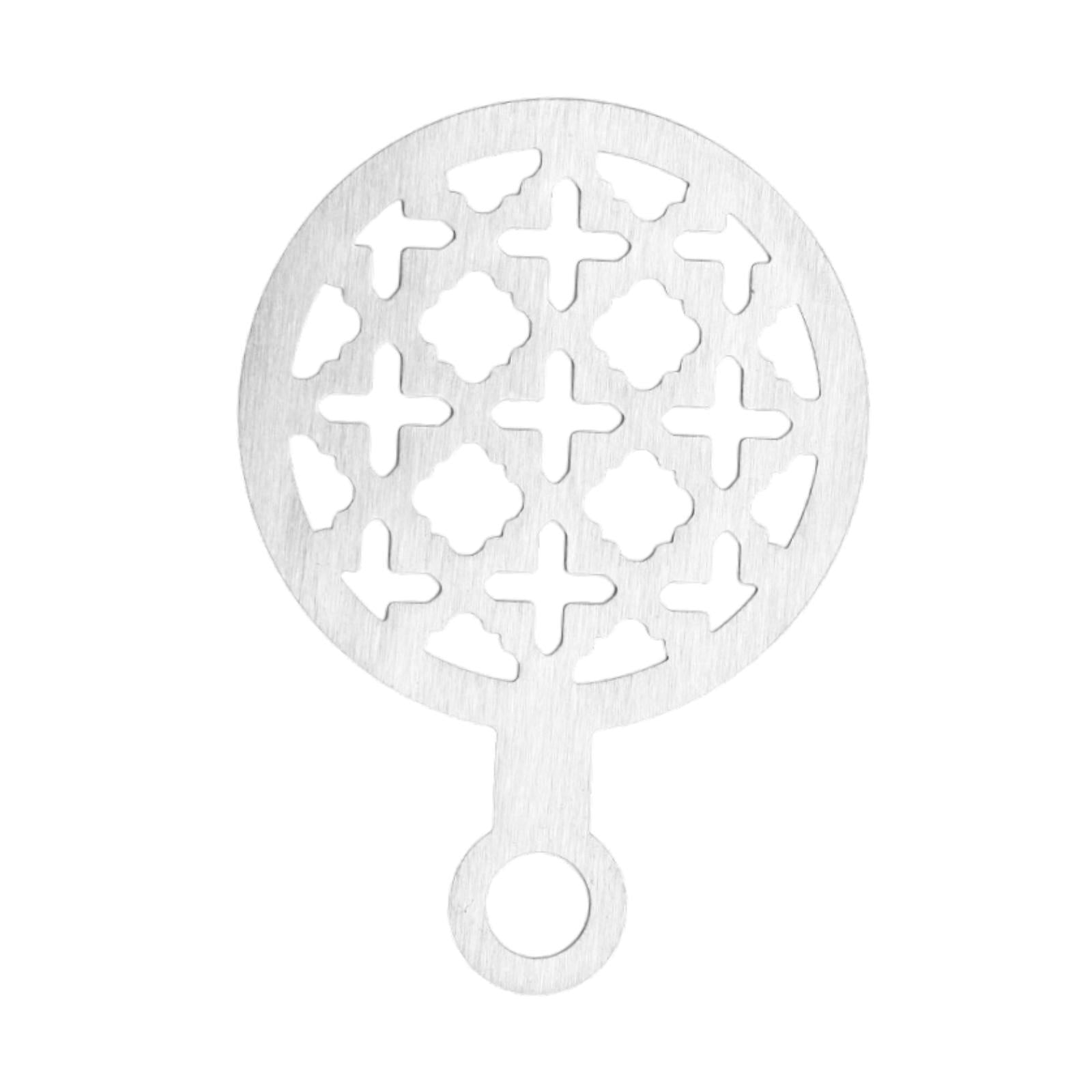 Coffee Template Portable Flowering Mould for Mousse Cappuccino Cookie Irregular pattern