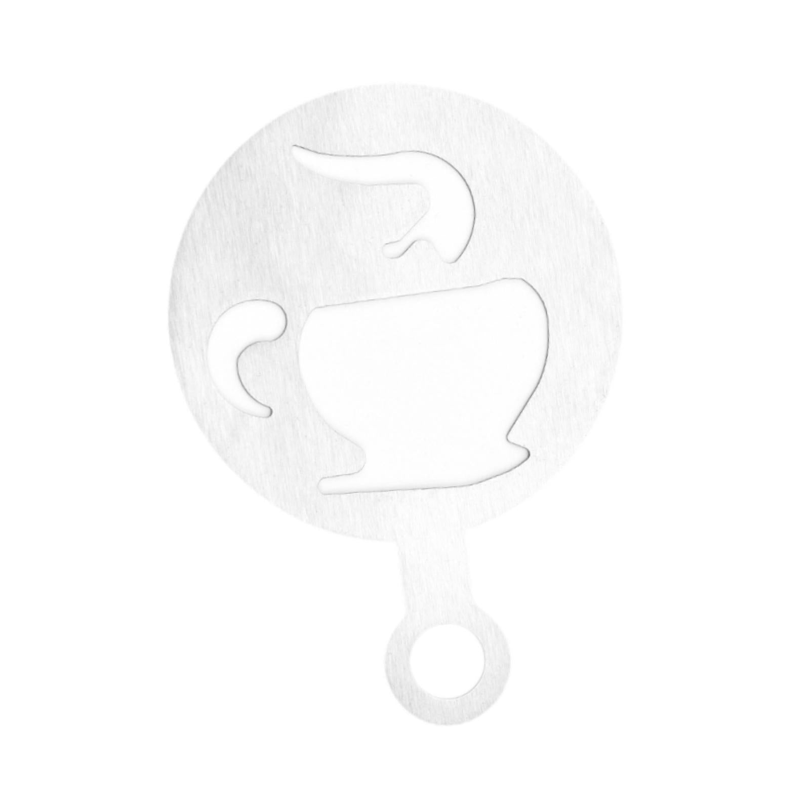Coffee Template Portable Flowering Mould for Mousse Cappuccino Cookie cup pattern