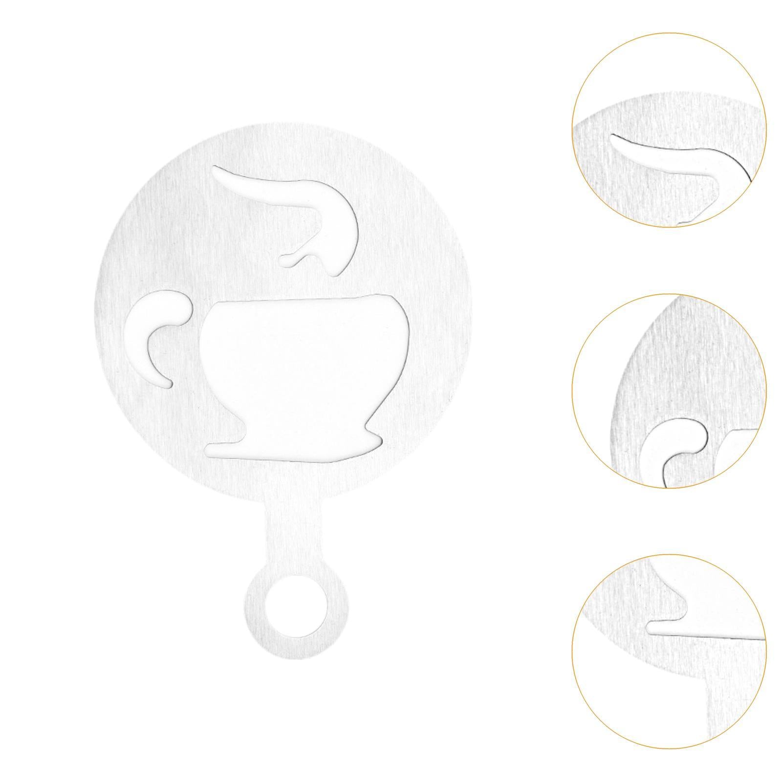 Coffee Template Portable Flowering Mould for Mousse Cappuccino Cookie cup pattern