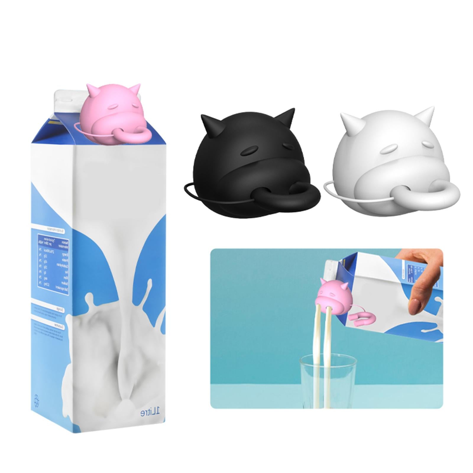 Cow Udder Milk Carton Cap Funny Boxed Milk Cap for Shop Holiday Thanksgiving pink