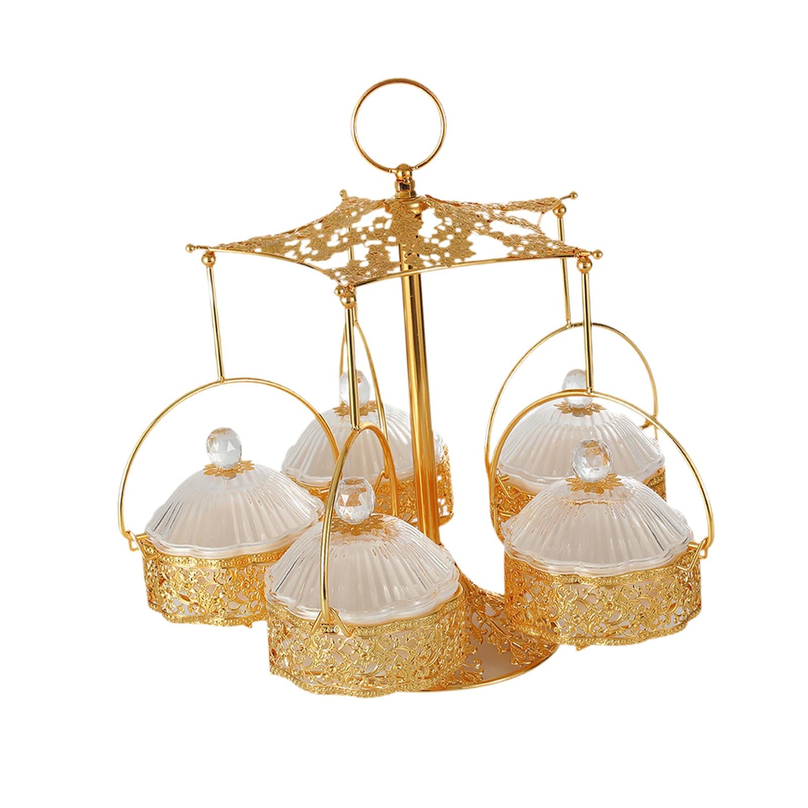 Divided Snack Serving Bowls Nut and Candy Serving Tray for Living Room Decor