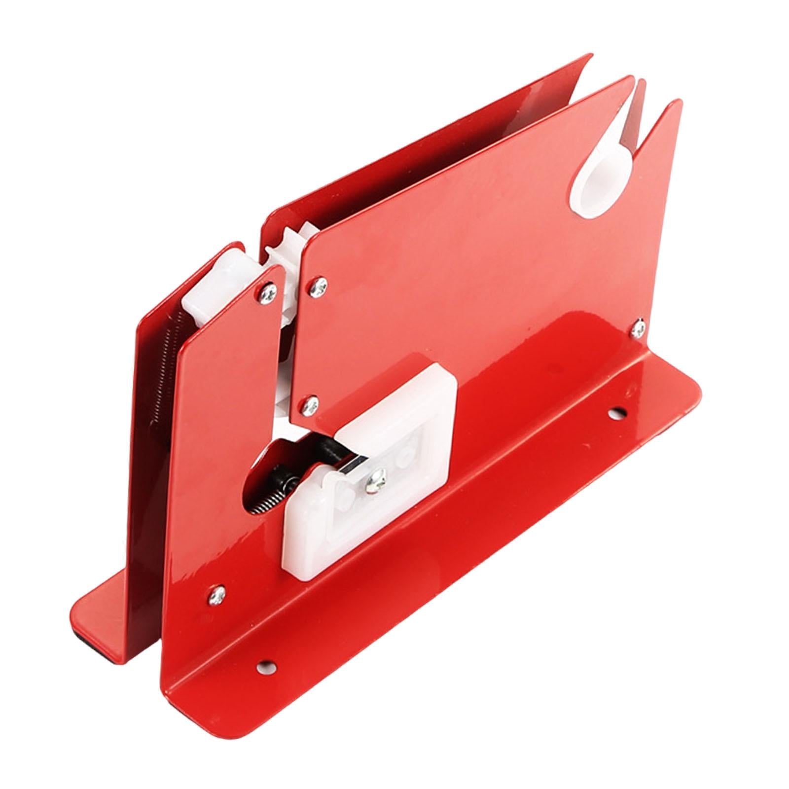 Bag Sealing Tape Dispenser Manual Food Packaging Sealer for Bread Fruit Meat Red