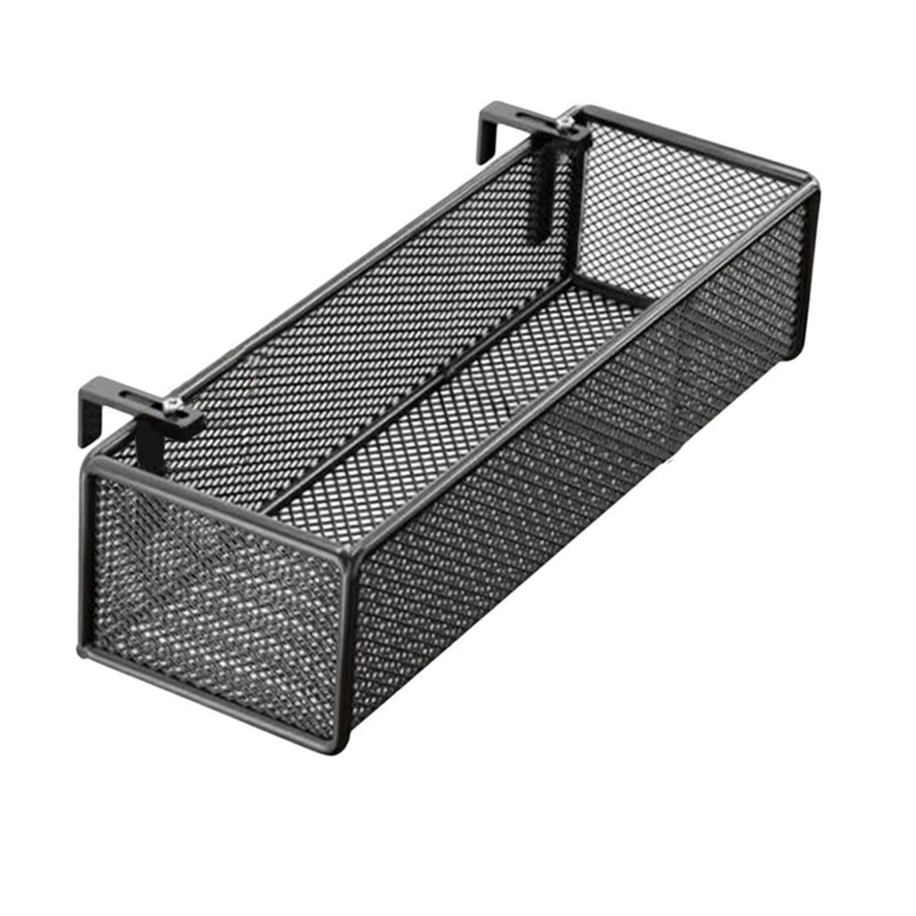 Bedside Hanging Organizer Sturdy Bed Metal Storage Basket for Home Desk Book 45x15x9cm