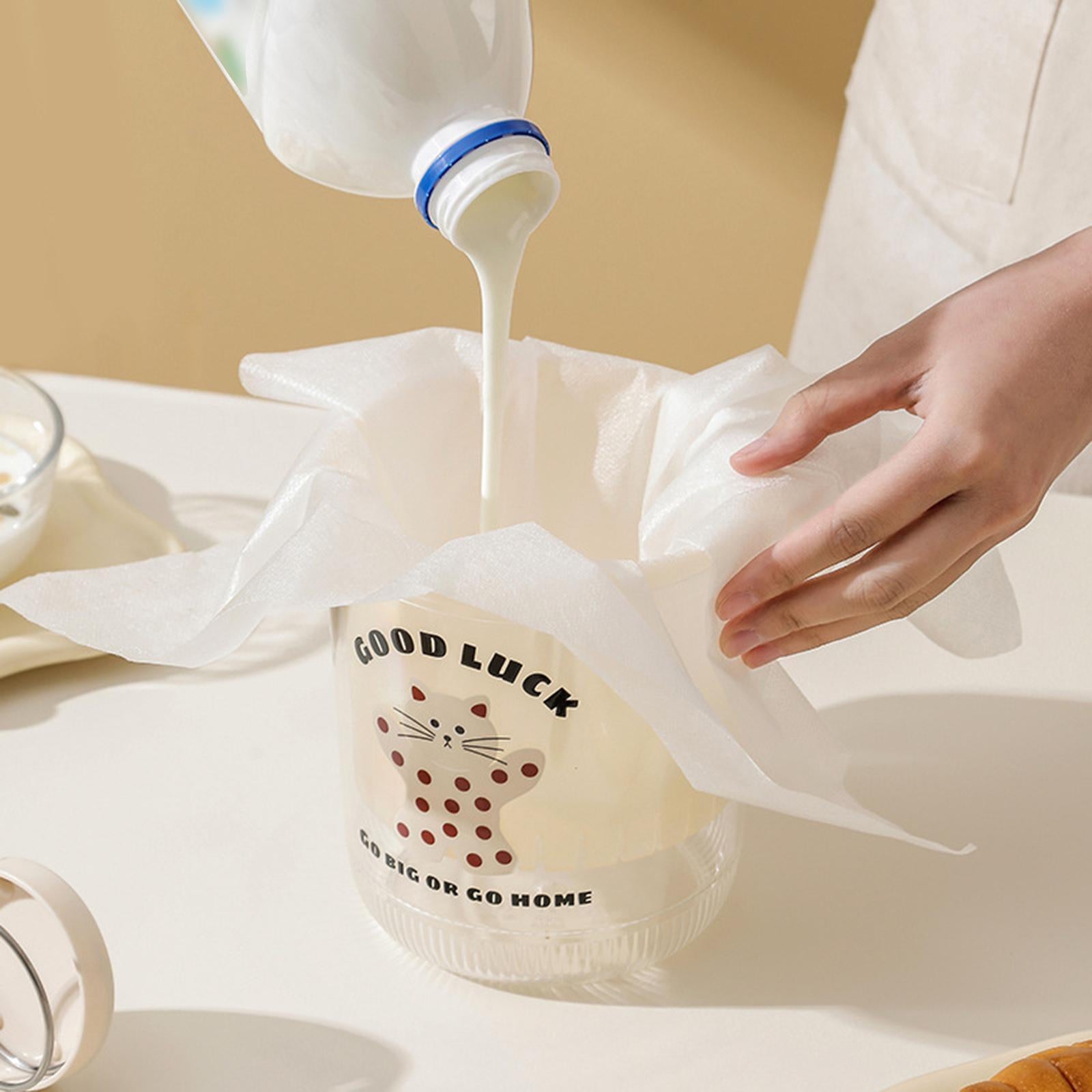 Yogurt Strainer Home Use Yoghurt Filter for Sauce Berries Thick Greek Yogurt White