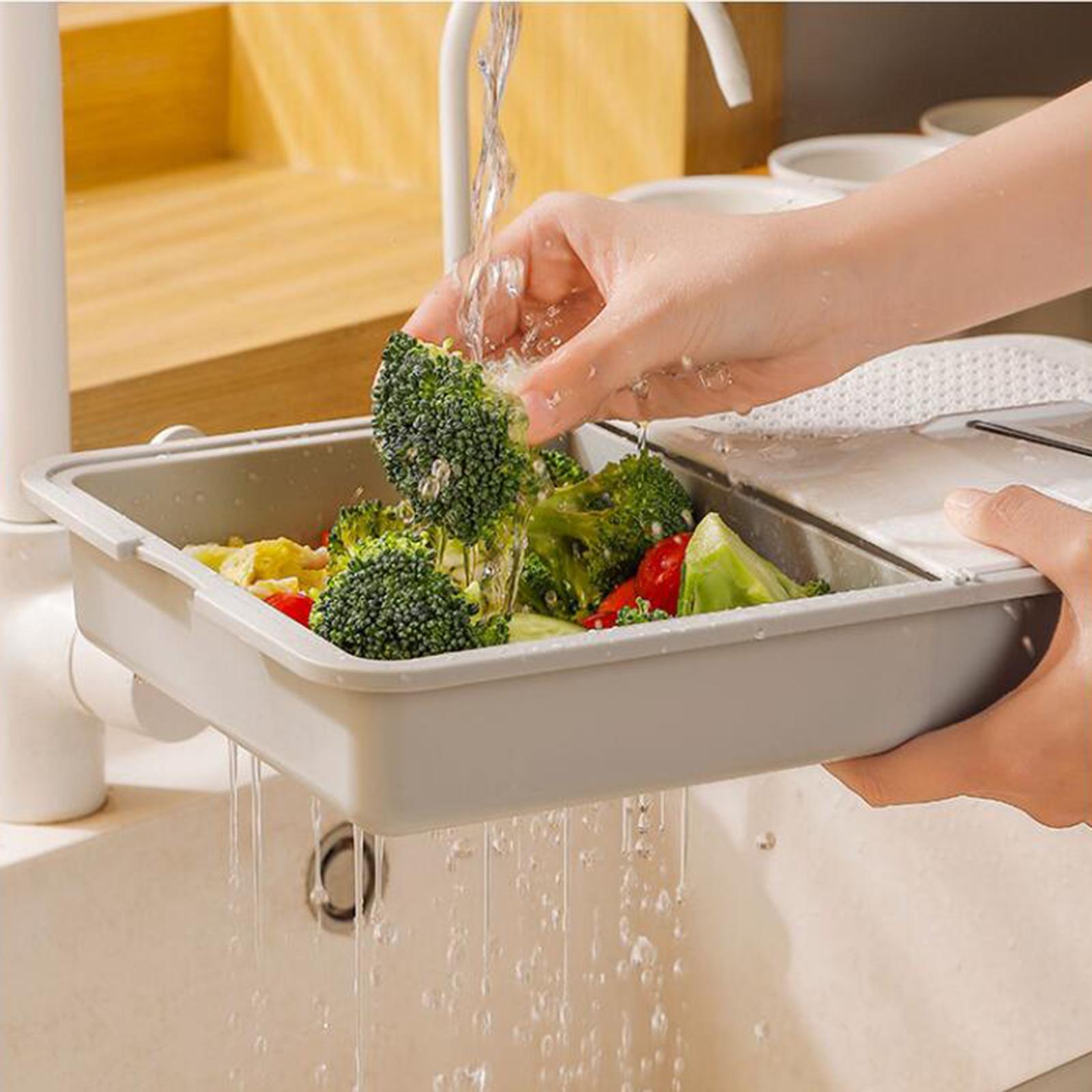 Manual Vegetable Slicer Effort Saving Drain Basin for Garlic Carrot Cucumber