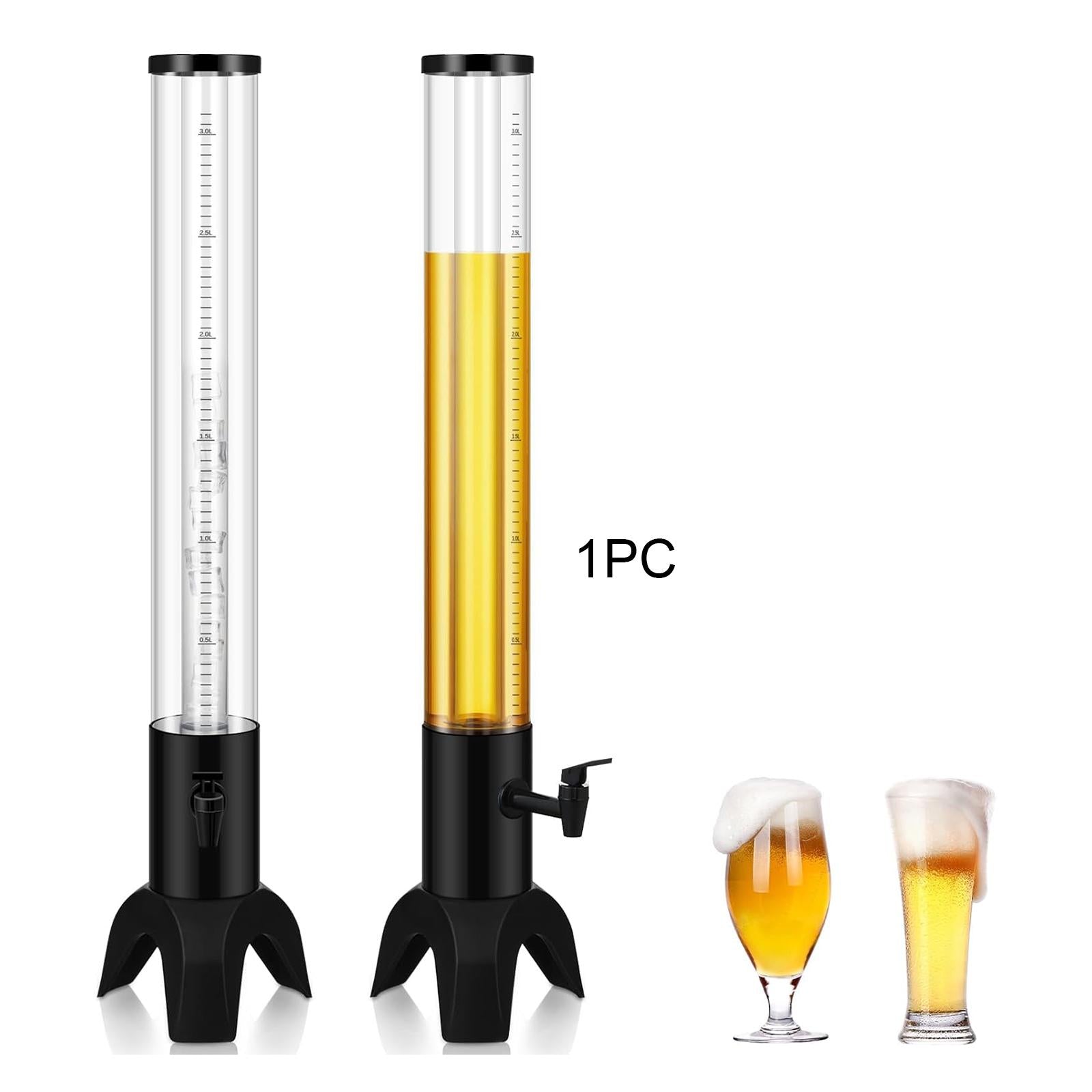 Beer Dispenser Margarita Sturdy Tabletop for Home Restaurants 3L black