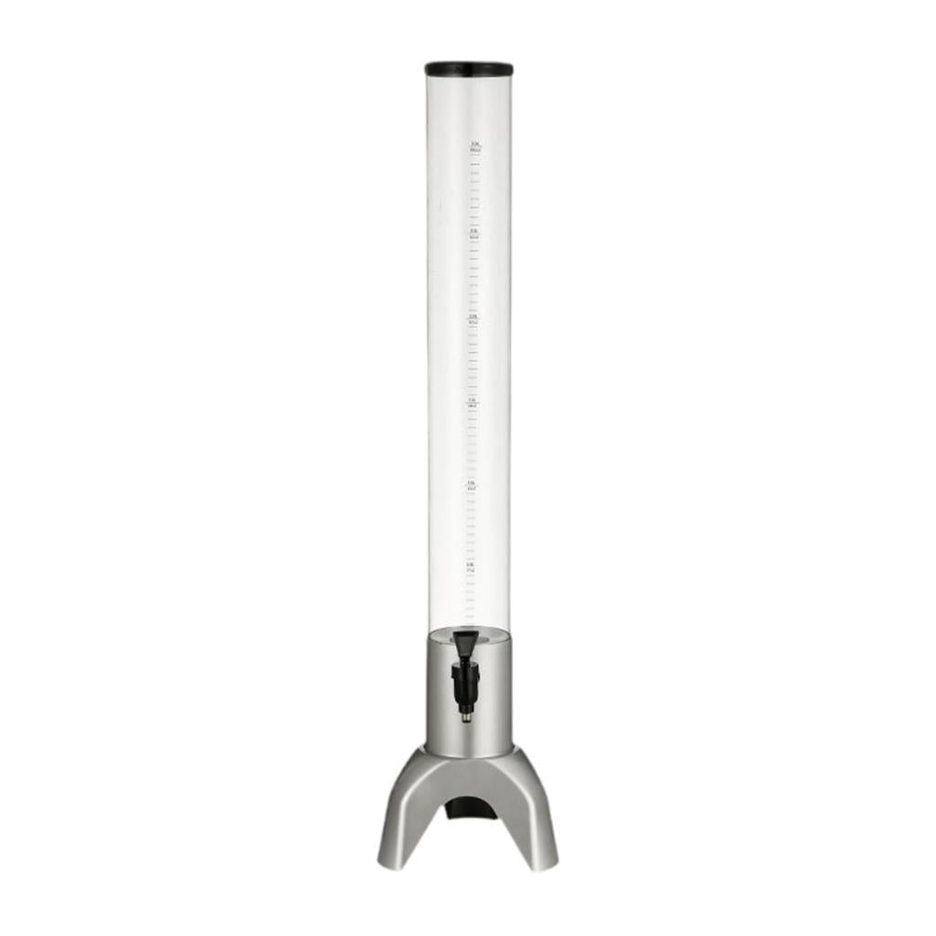 Mimosa Tower Versatile Tabletop Beer Dispenser for Juice Outdoor Restaurants 3L Silver